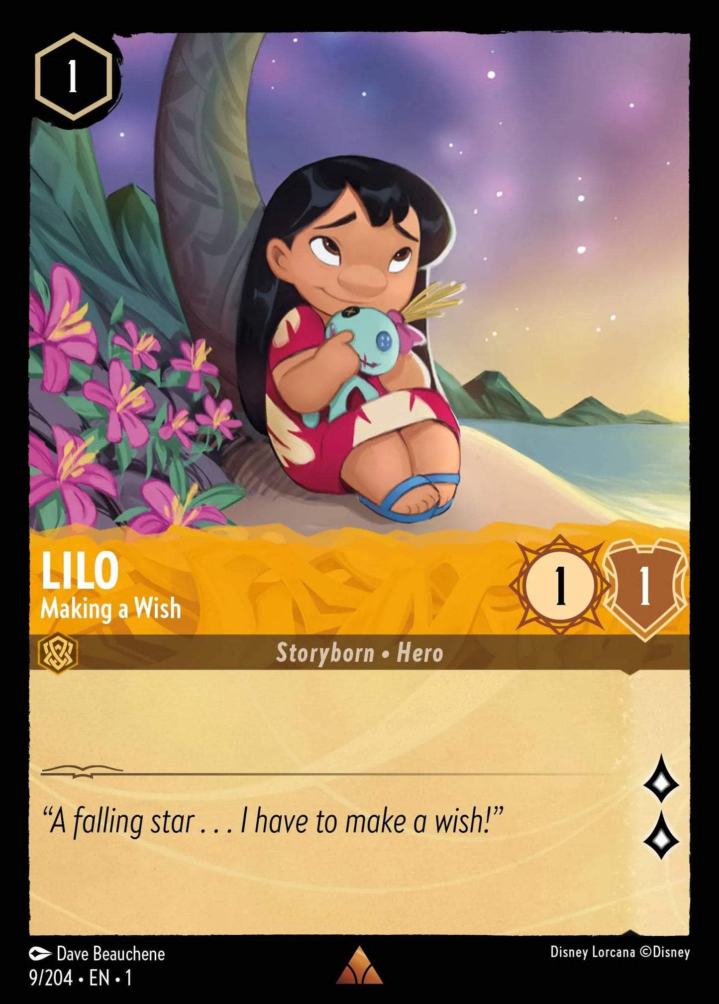 Lilo - Making a Wish | The First Chapter #9 (Near Mint Foil) | Disney Lorcana Single Australia (Near Mint)