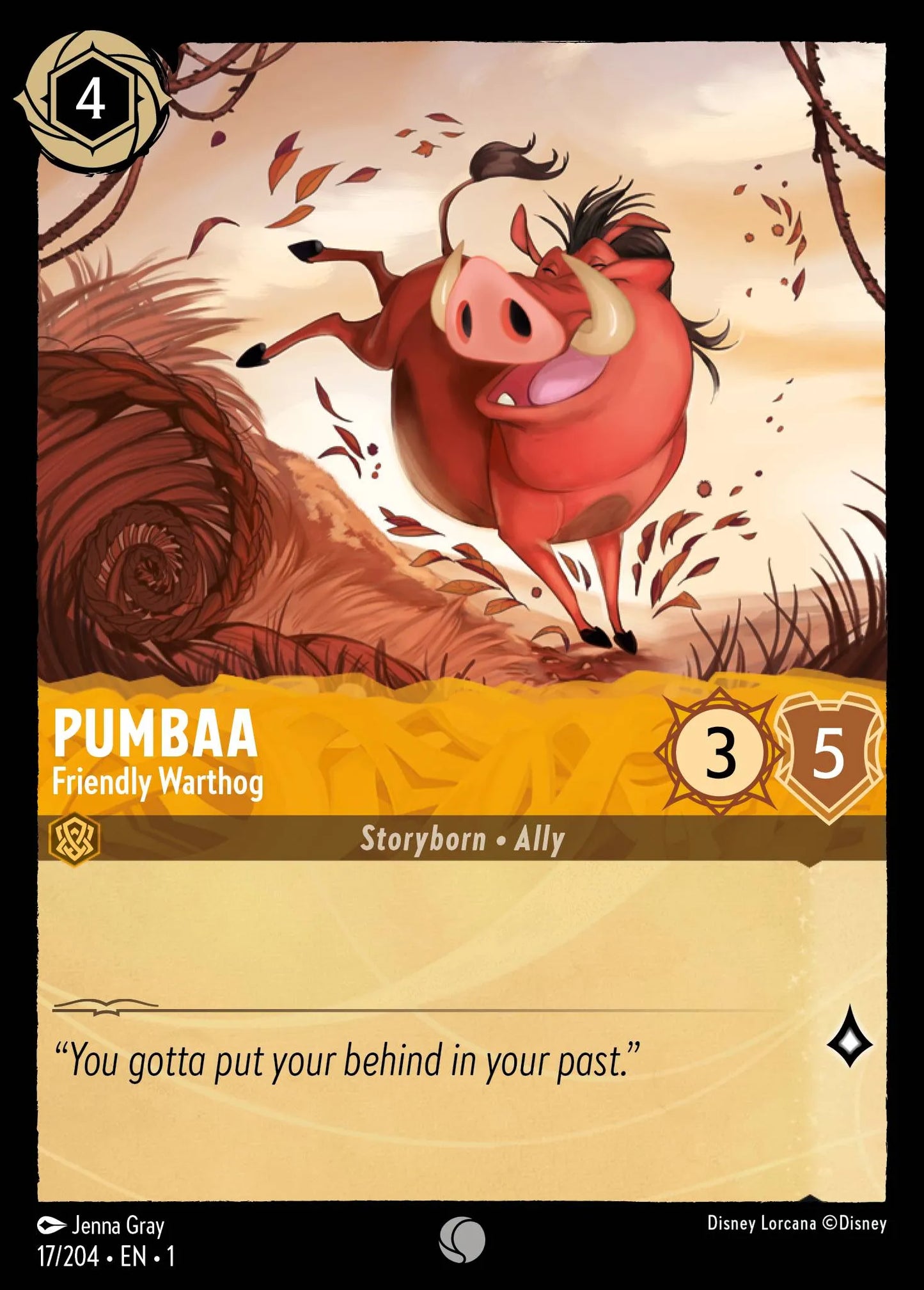 Pumbaa - Friendly Warthog | The First Chapter #17 (Near Mint) | Disney Lorcana Single Australia (Near Mint)