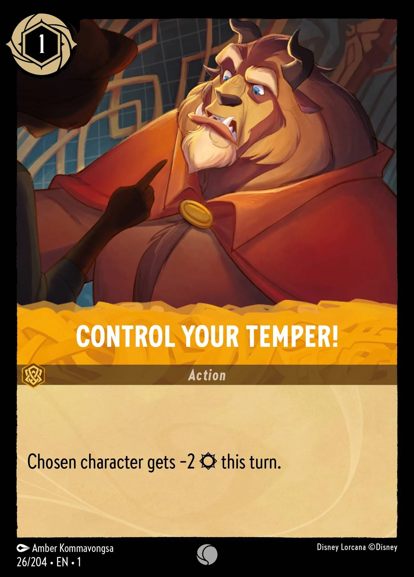 Control Your Temper! | The First Chapter #26 (Near Mint Foil) | Disney Lorcana Single Australia (Near Mint)