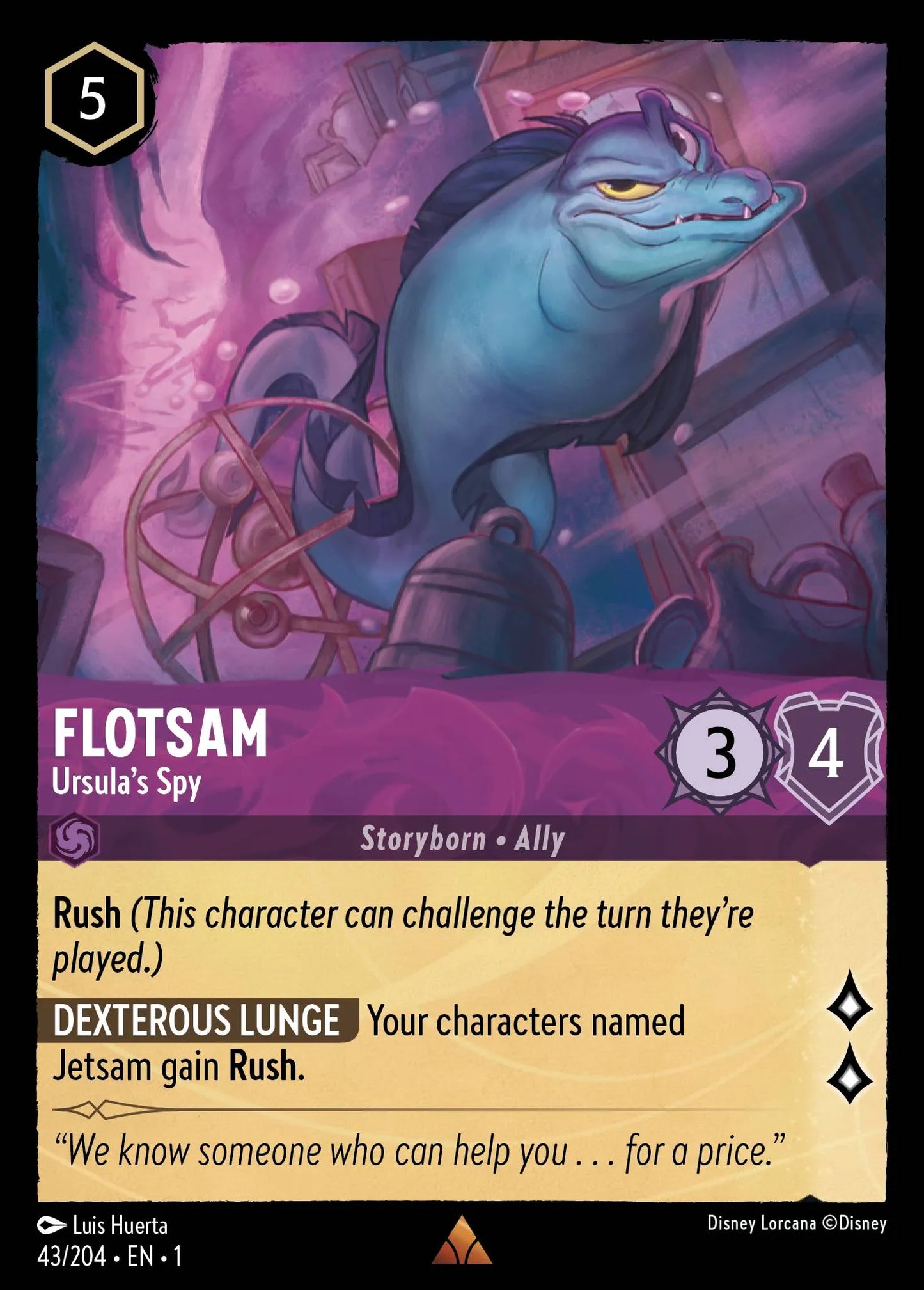 Flotsam - Ursula’s Spy | The First Chapter #43 (Near Mint) | Disney Lorcana Single Australia (Near Mint)