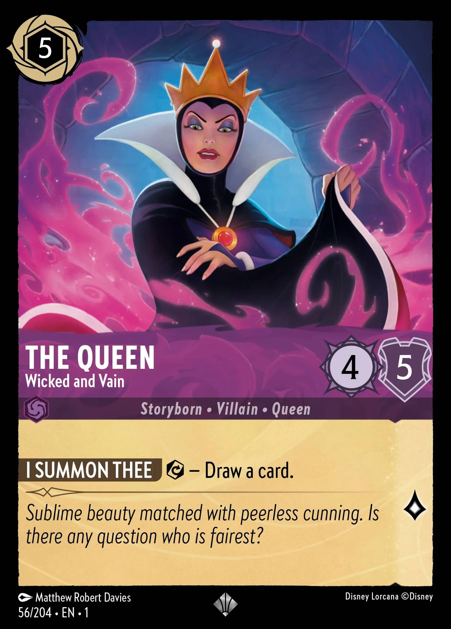 The Queen - Wicked and Vain | The First Chapter #56 (Near Mint Foil) | Disney Lorcana Single Australia (Near Mint)