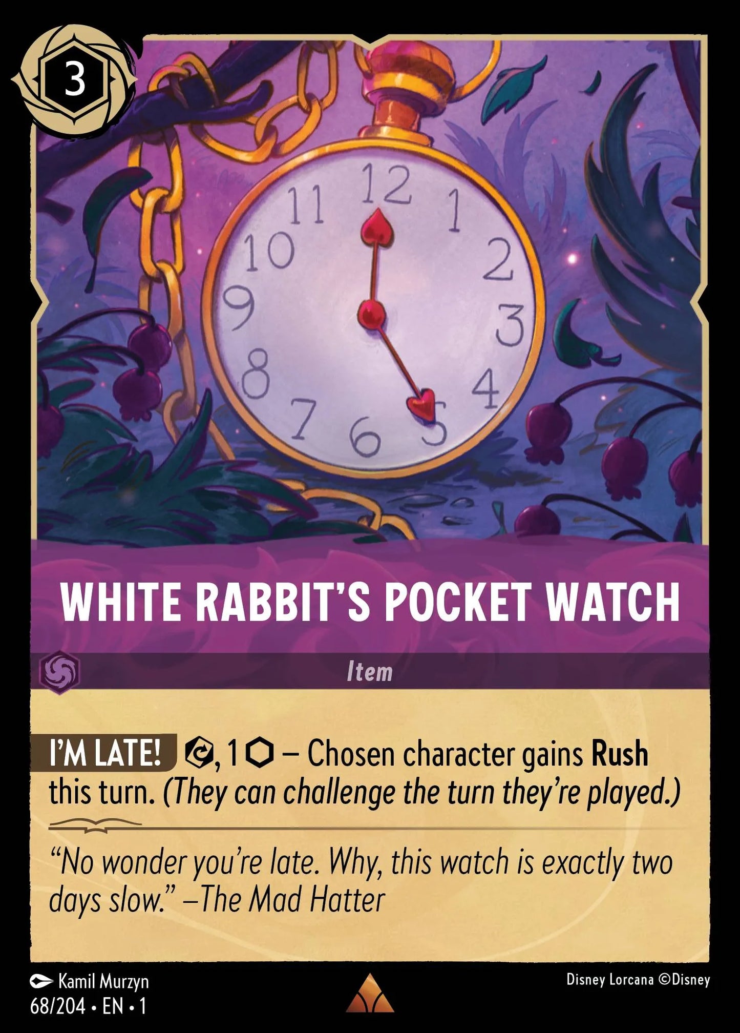 White Rabbit’s Pocket Watch | The First Chapter #68 (Near Mint) | Disney Lorcana Single Australia (Near Mint)
