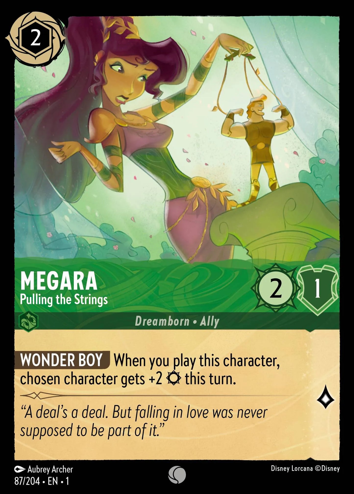 Megara - Pulling the Strings | The First Chapter #87 (Near Mint) | Disney Lorcana Single Australia (Near Mint)