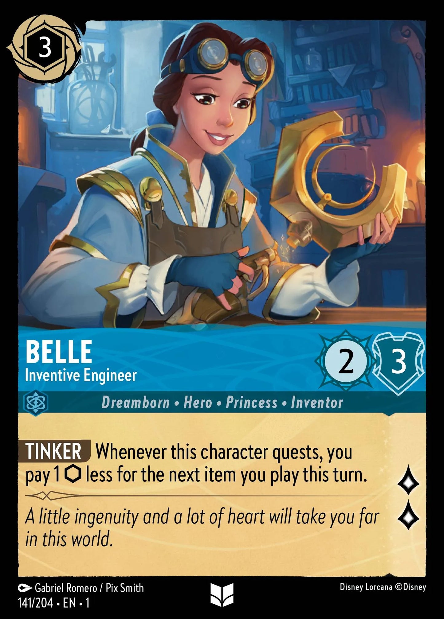 Belle - Inventive Engineer | The First Chapter #141 (Near Mint) | Disney Lorcana Single Australia (Near Mint)