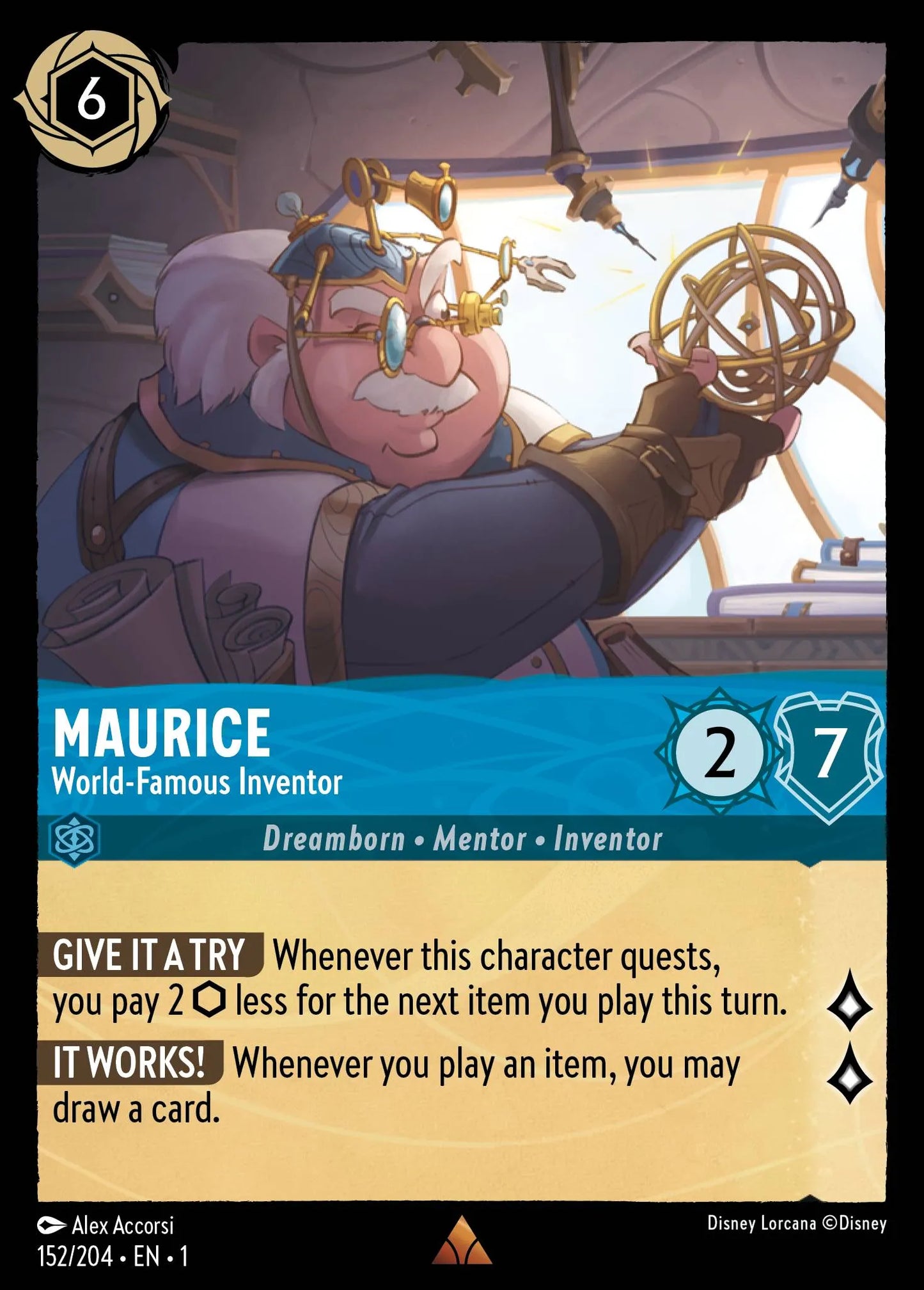 Maurice - World-Famous Inventor | The First Chapter #152 (Near Mint) | Disney Lorcana Single Australia (Near Mint)