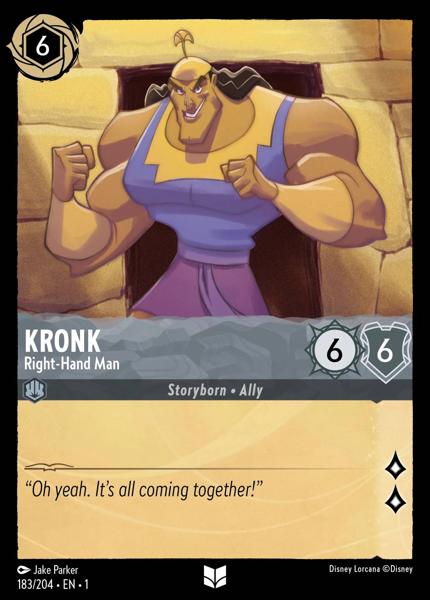 Kronk - Right-Hand Man | The First Chapter #183 (Near Mint) | Disney Lorcana Single Australia (Near Mint)