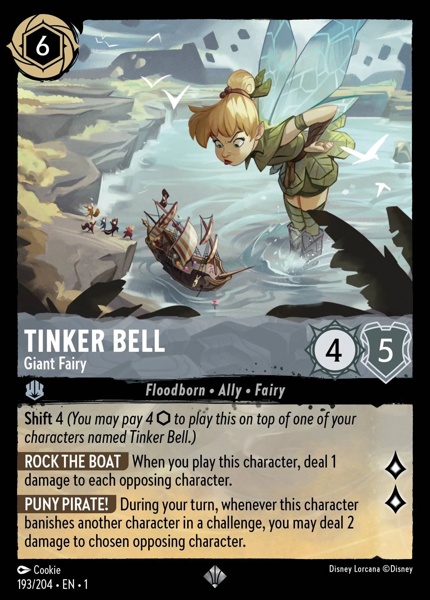 Tinker Bell - Giant Fairy | The First Chapter #193 (Near Mint Foil) | Disney Lorcana Single Australia (Near Mint)