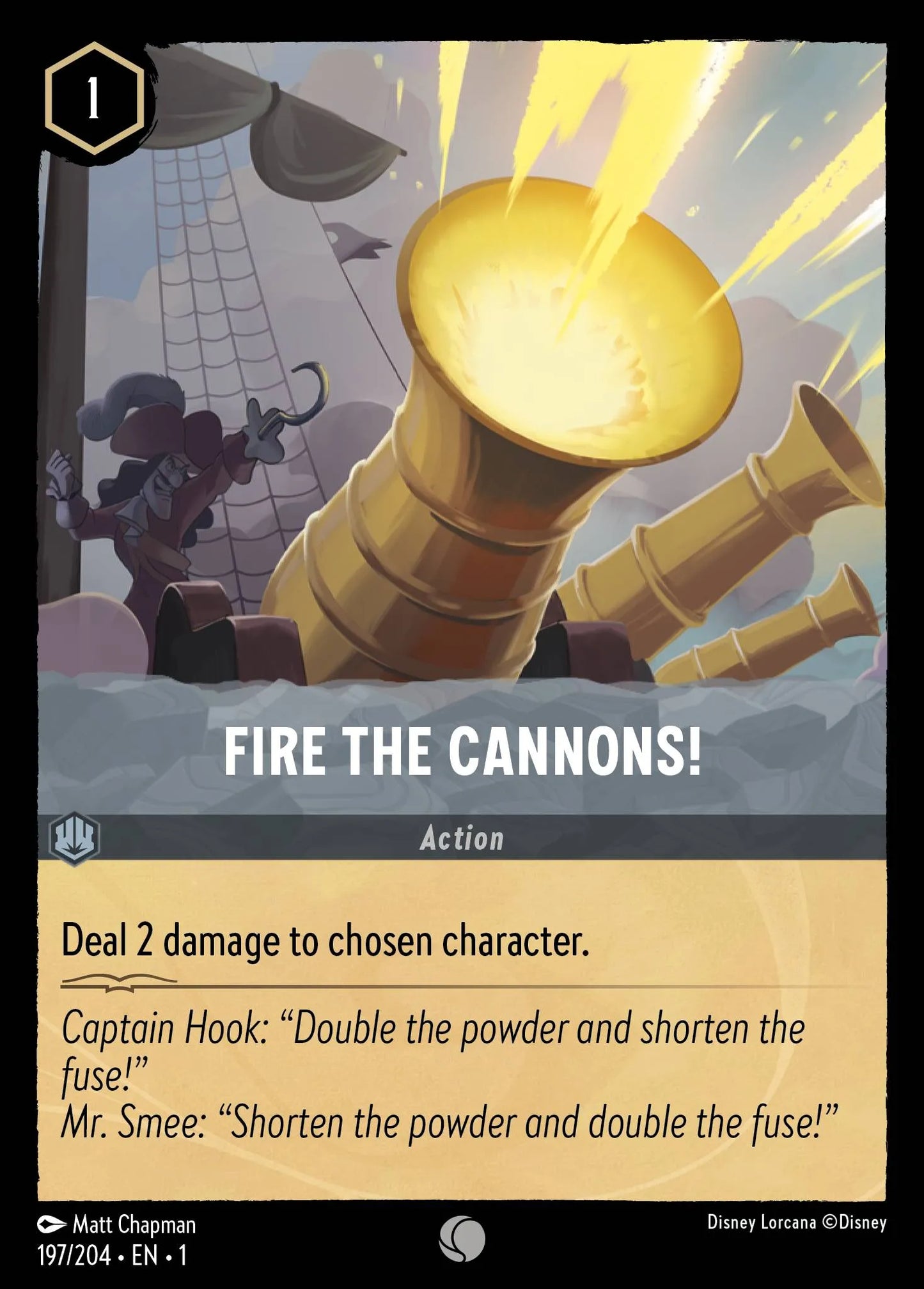Fire the Cannons! | The First Chapter #197 (Near Mint Foil) | Disney Lorcana Single Australia (Near Mint)