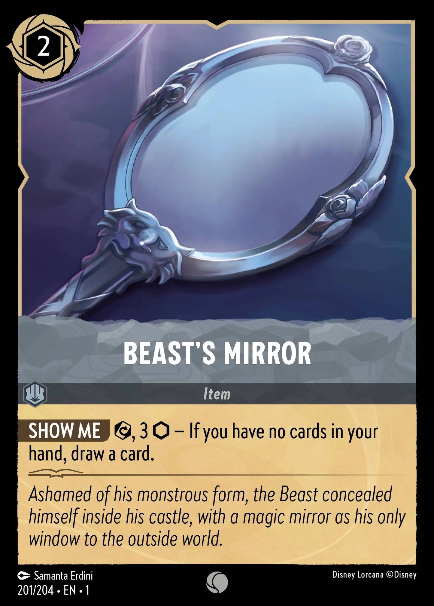 Beast’s Mirror | The First Chapter #201 (Near Mint Foil) | Disney Lorcana Single Australia (Near Mint)