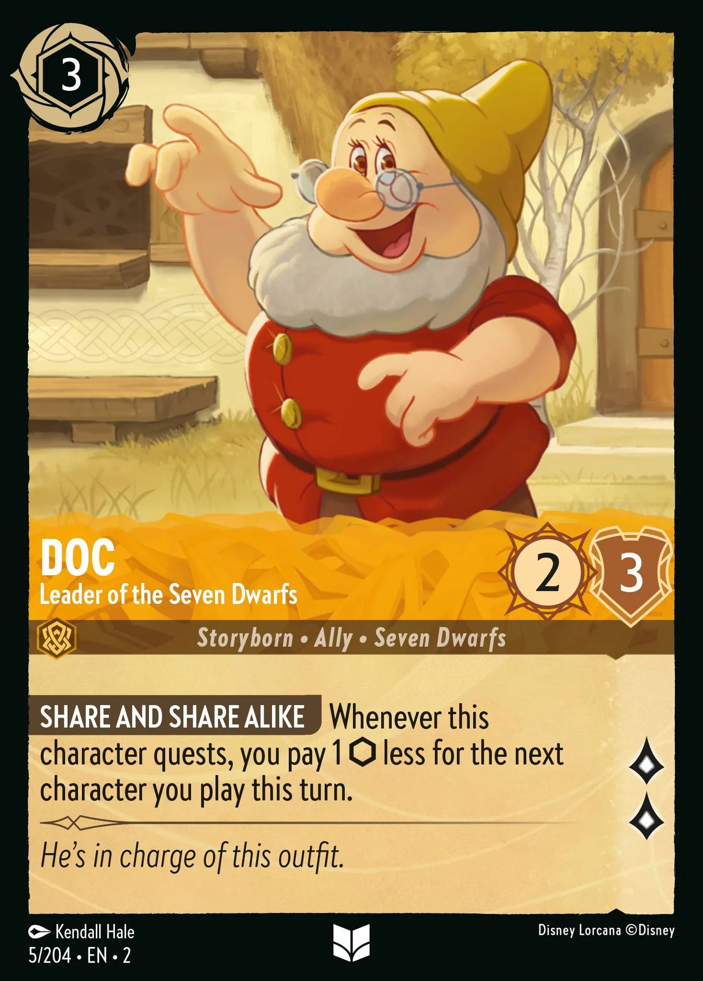 Doc - Leader of the Seven Dwarfs | Rise of the Floodborn #5 (Near Mint) | Disney Lorcana Single Australia (Near Mint)