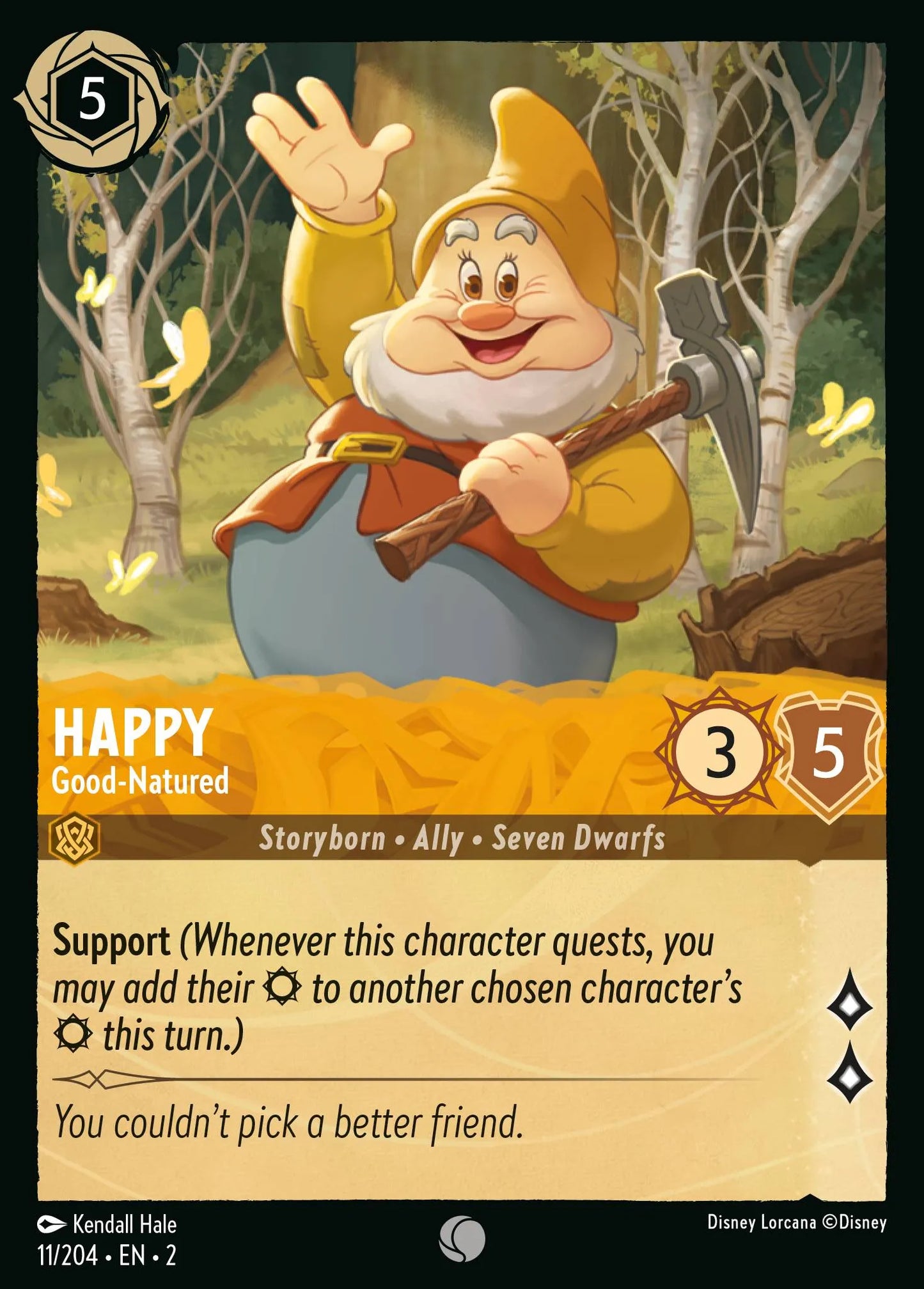 Happy - Good-Natured | Rise of the Floodborn #11 (Near Mint) | Disney Lorcana Single Australia (Near Mint)