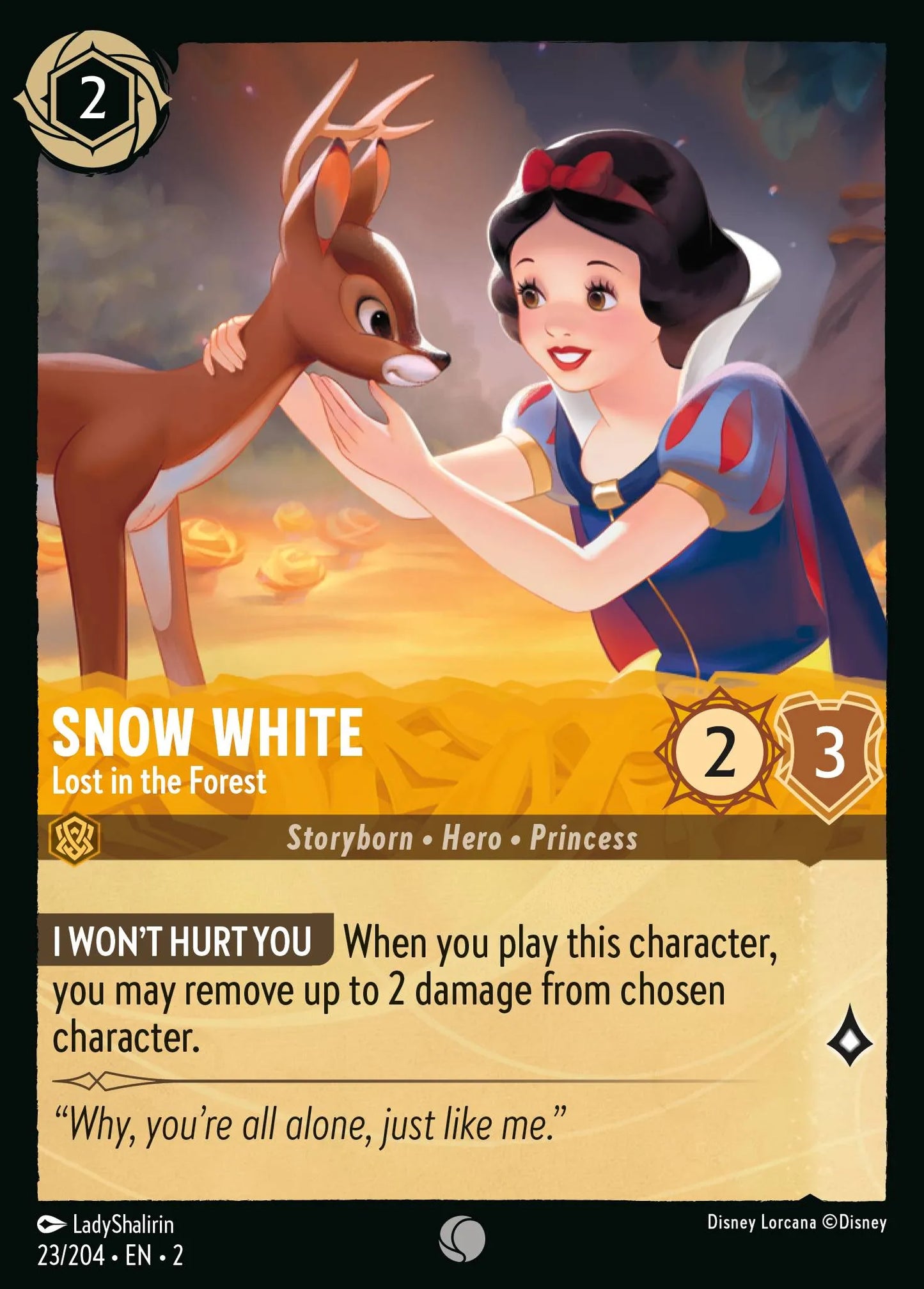 Snow White - Lost in the Forest | Rise of the Floodborn #23 (Near Mint) | Disney Lorcana Single Australia (Near Mint)