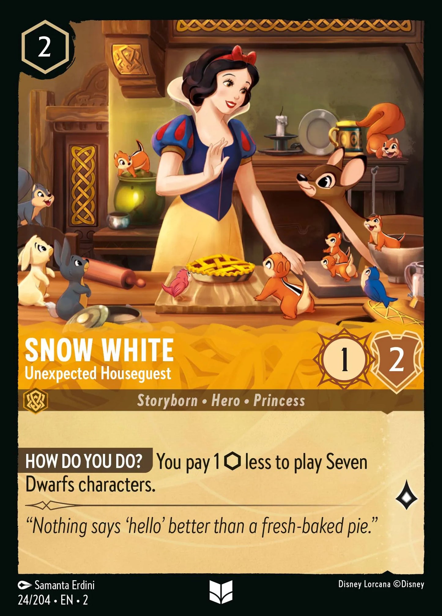 Snow White - Unexpected Houseguest | Rise of the Floodborn #24 (Near Mint) | Disney Lorcana Single Australia (Near Mint)