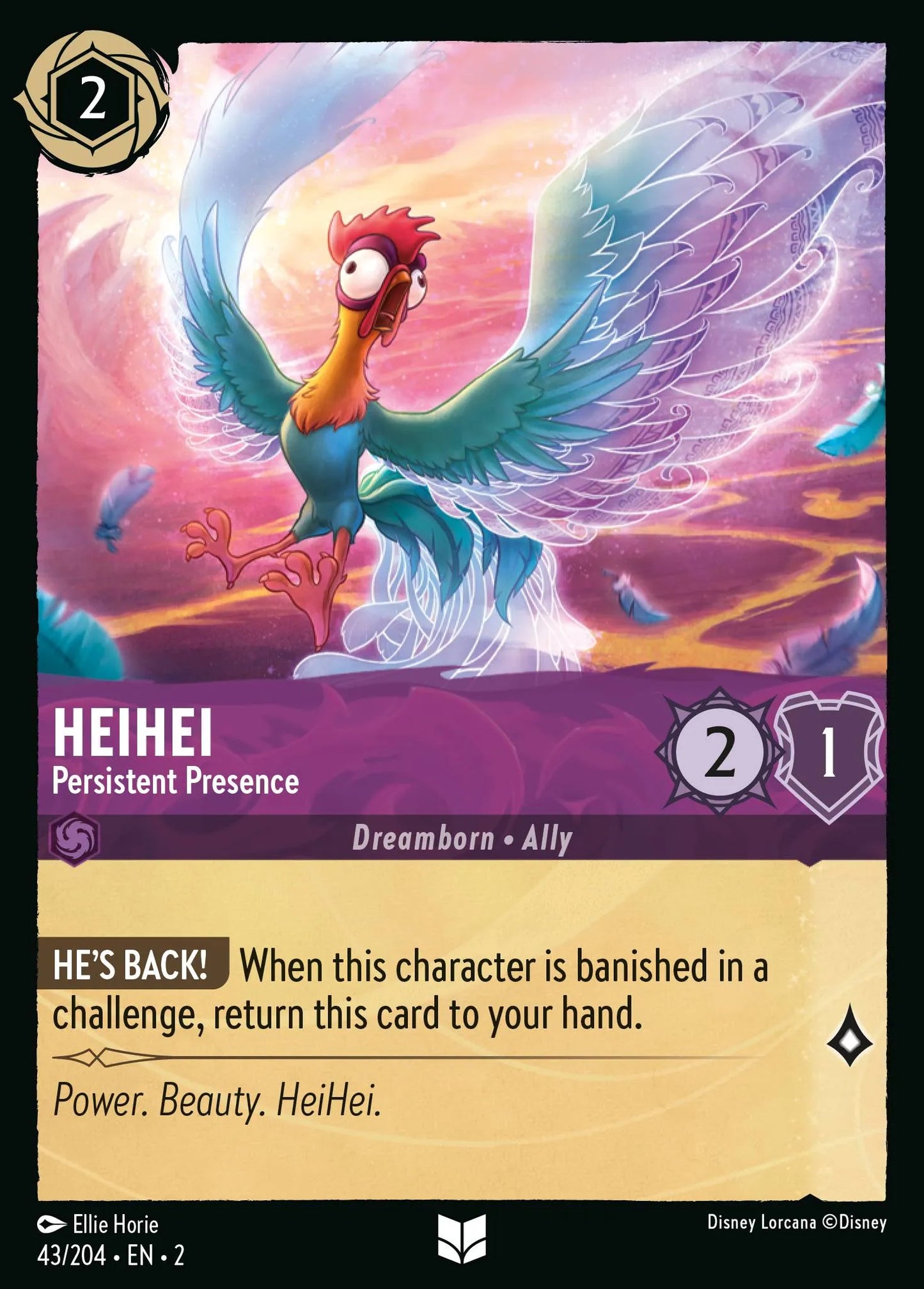 HeiHei - Persistent Presence | Rise of the Floodborn #43 (Near Mint) | Disney Lorcana Single Australia (Near Mint)