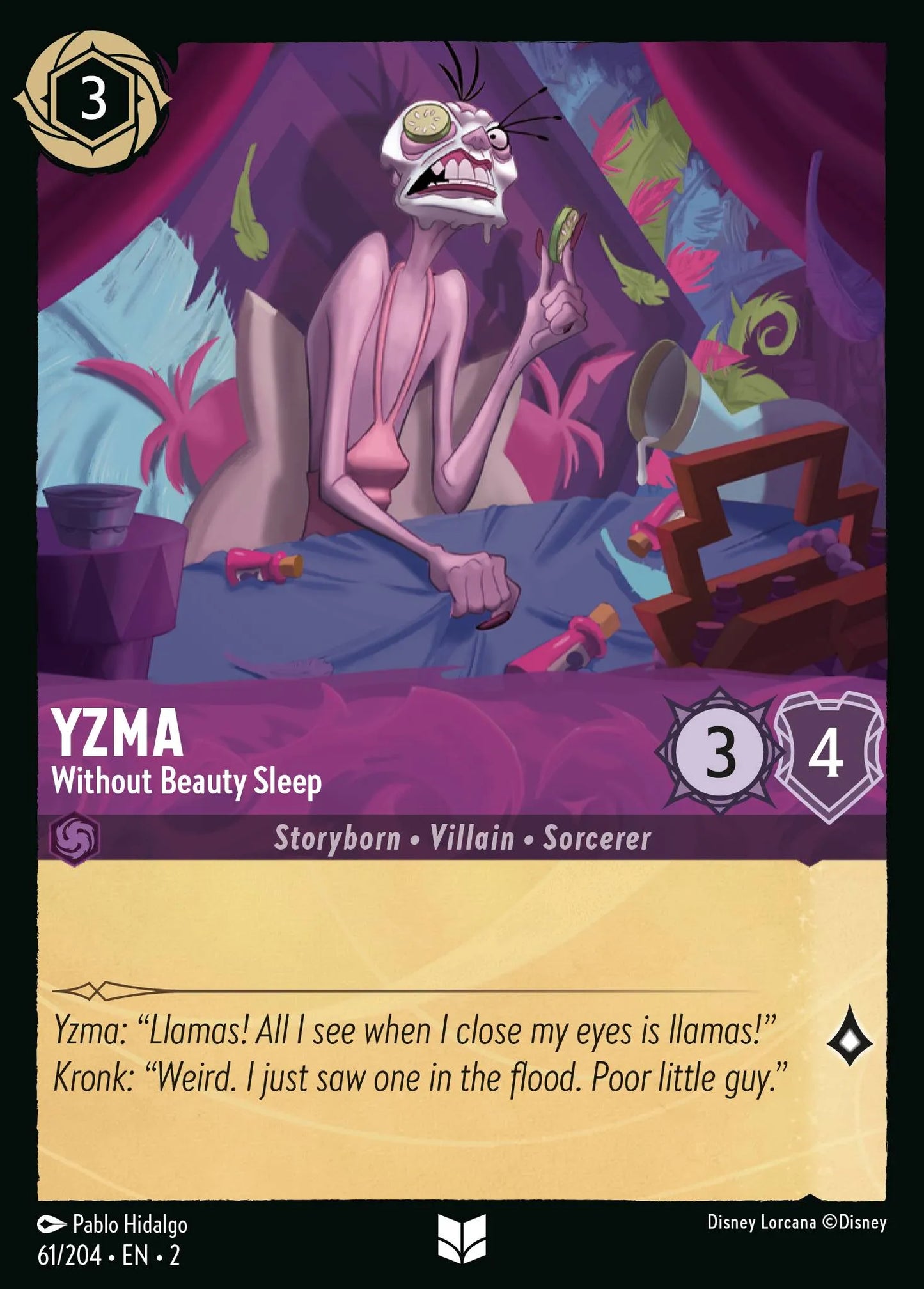 Yzma - Without Beauty Sleep | Rise of the Floodborn #61 (Near Mint Foil) | Disney Lorcana Single Australia (Near Mint)