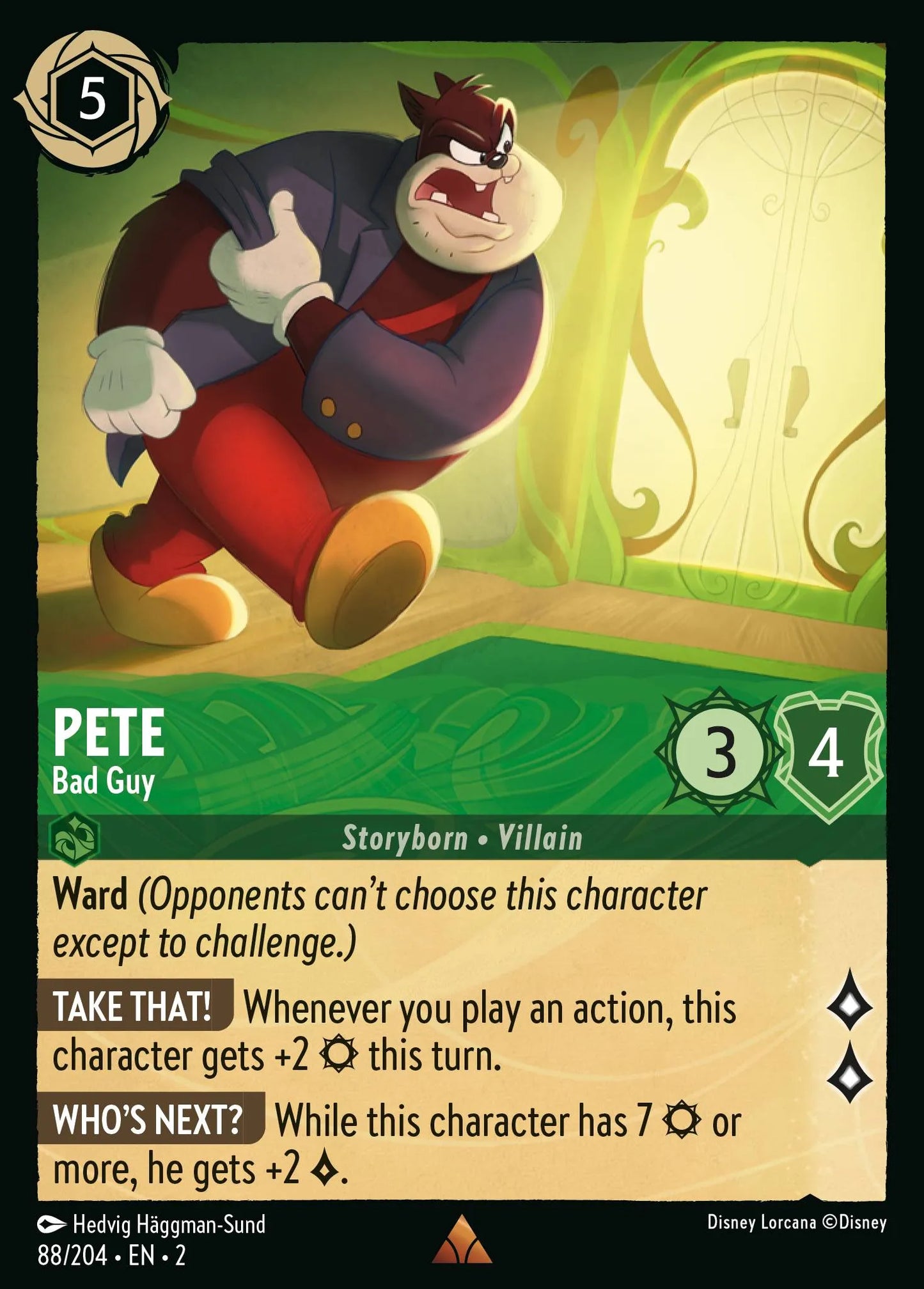 Pete - Bad Guy | Rise of the Floodborn #88 (Near Mint) | Disney Lorcana Single Australia (Near Mint)