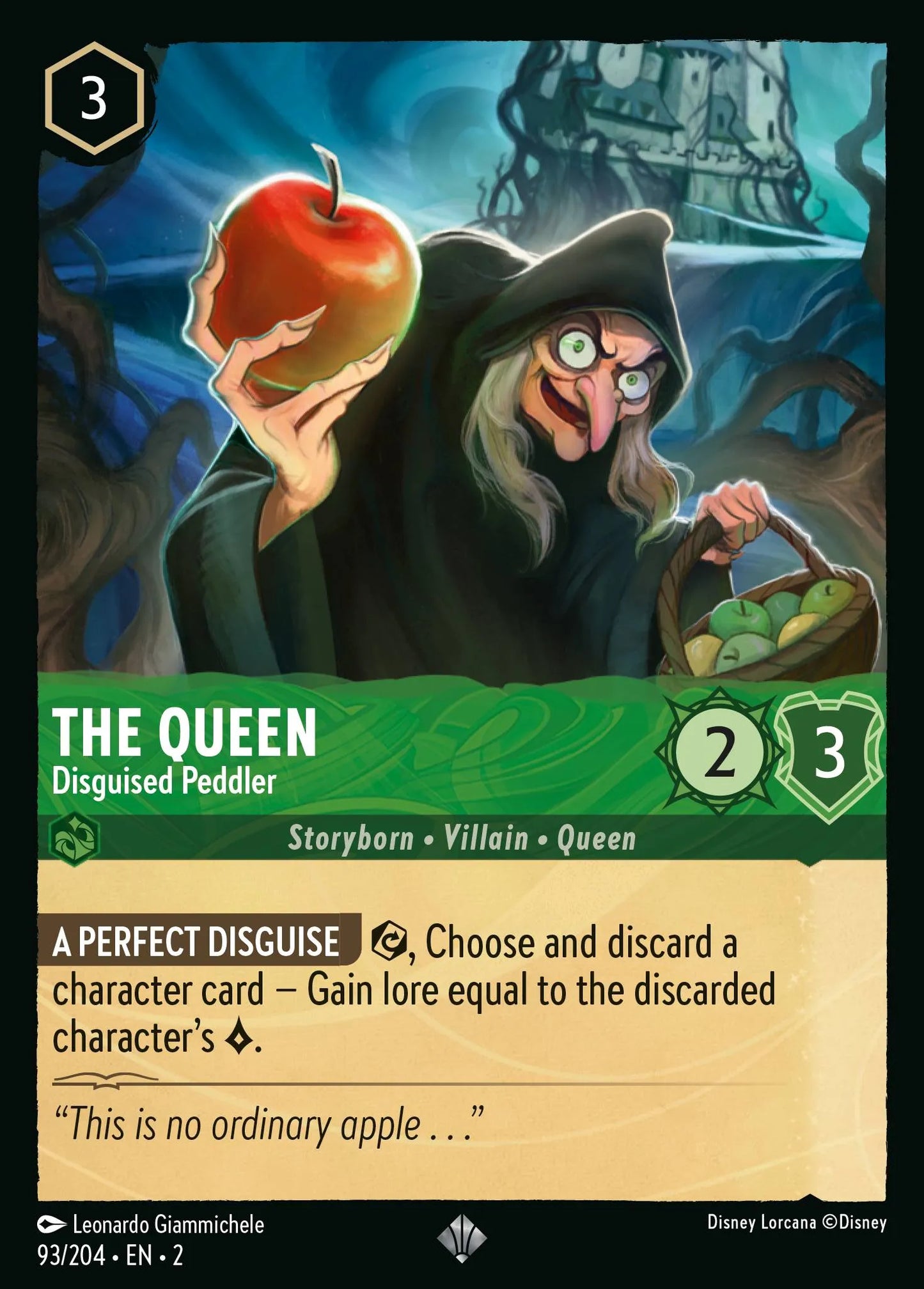 The Queen - Disguised Peddler | Rise of the Floodborn #93 (Near Mint) | Disney Lorcana Single Australia (Near Mint)
