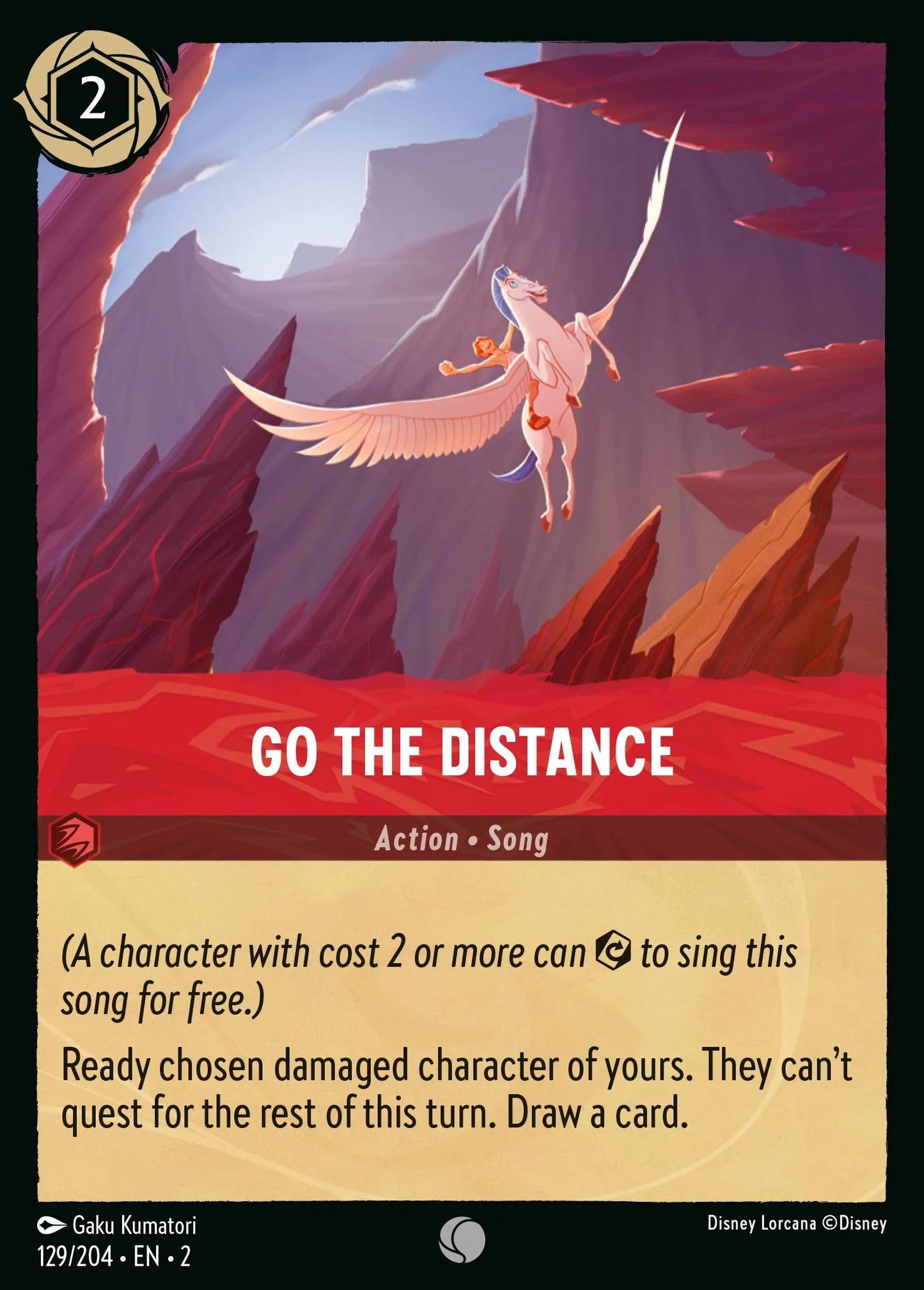Go the Distance | Rise of the Floodborn #129 (Near Mint) | Disney Lorcana Single Australia (Near Mint)