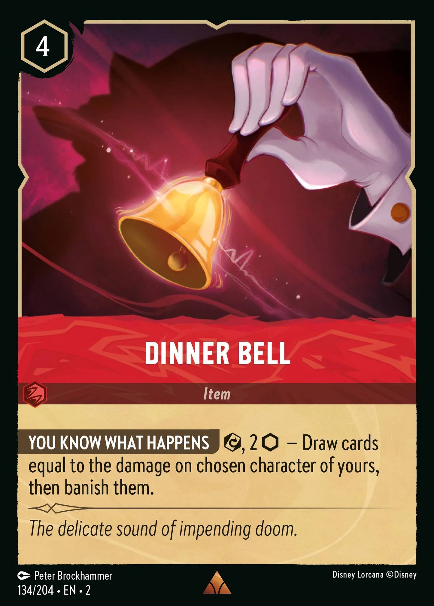 Dinner Bell | Rise of the Floodborn #134 (Near Mint Foil) | Disney Lorcana Single Australia (Near Mint)