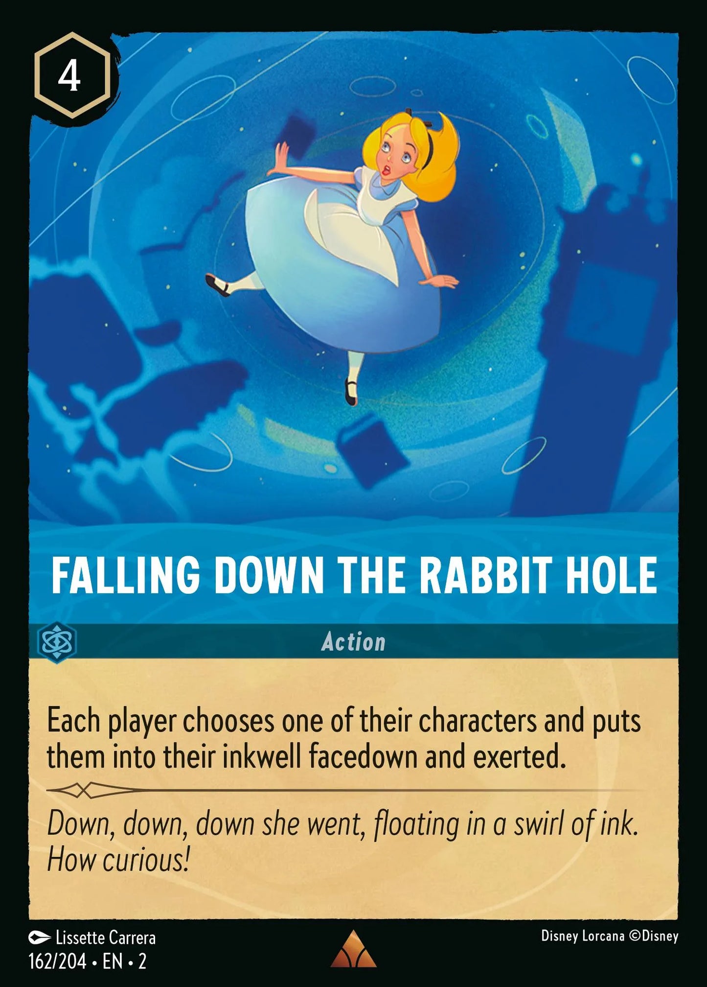 Falling Down the Rabbit Hole | Rise of the Floodborn #162 (Near Mint) | Disney Lorcana Single Australia (Near Mint)