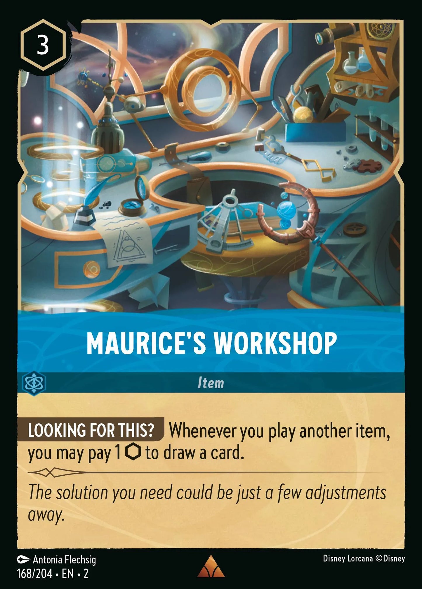 Maurice's Workshop | Rise of the Floodborn #168 (Near Mint) | Disney Lorcana Single Australia (Near Mint)