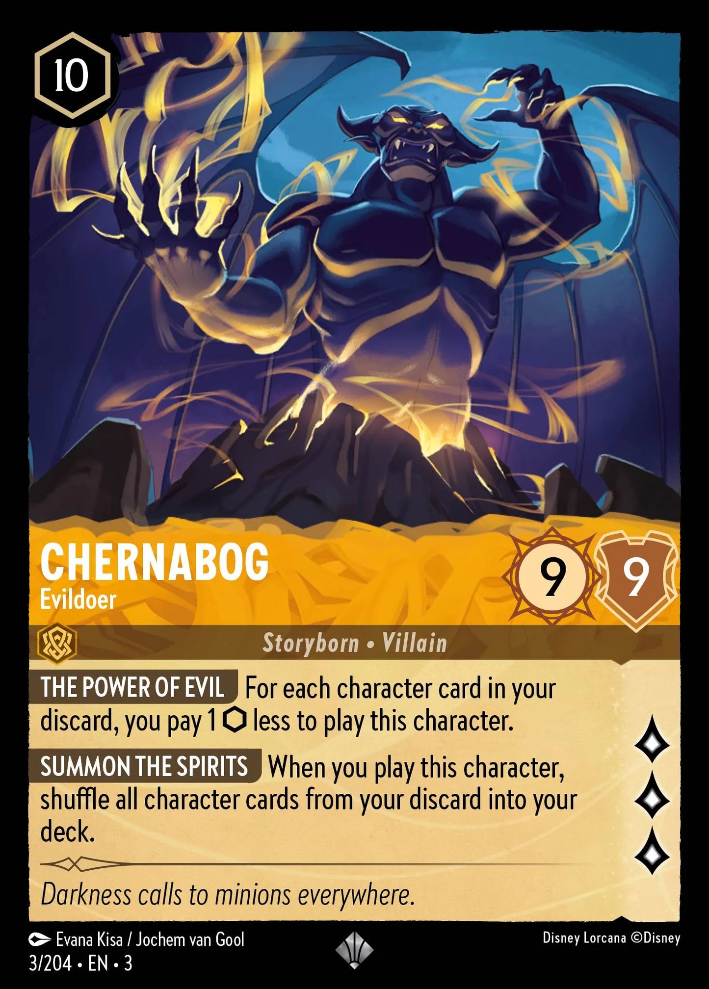 Chernabog - Evildoer | Into the Inklands #3 (Near Mint Foil) | Disney Lorcana Single Australia (Near Mint)
