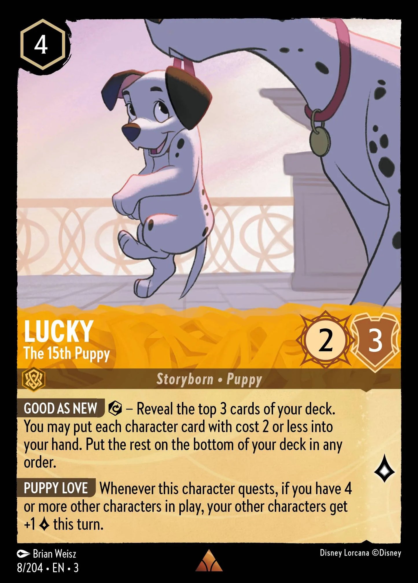 Lucky - The 15th Puppy | Into the Inklands #8 (Near Mint) | Disney Lorcana Single Australia (Near Mint)