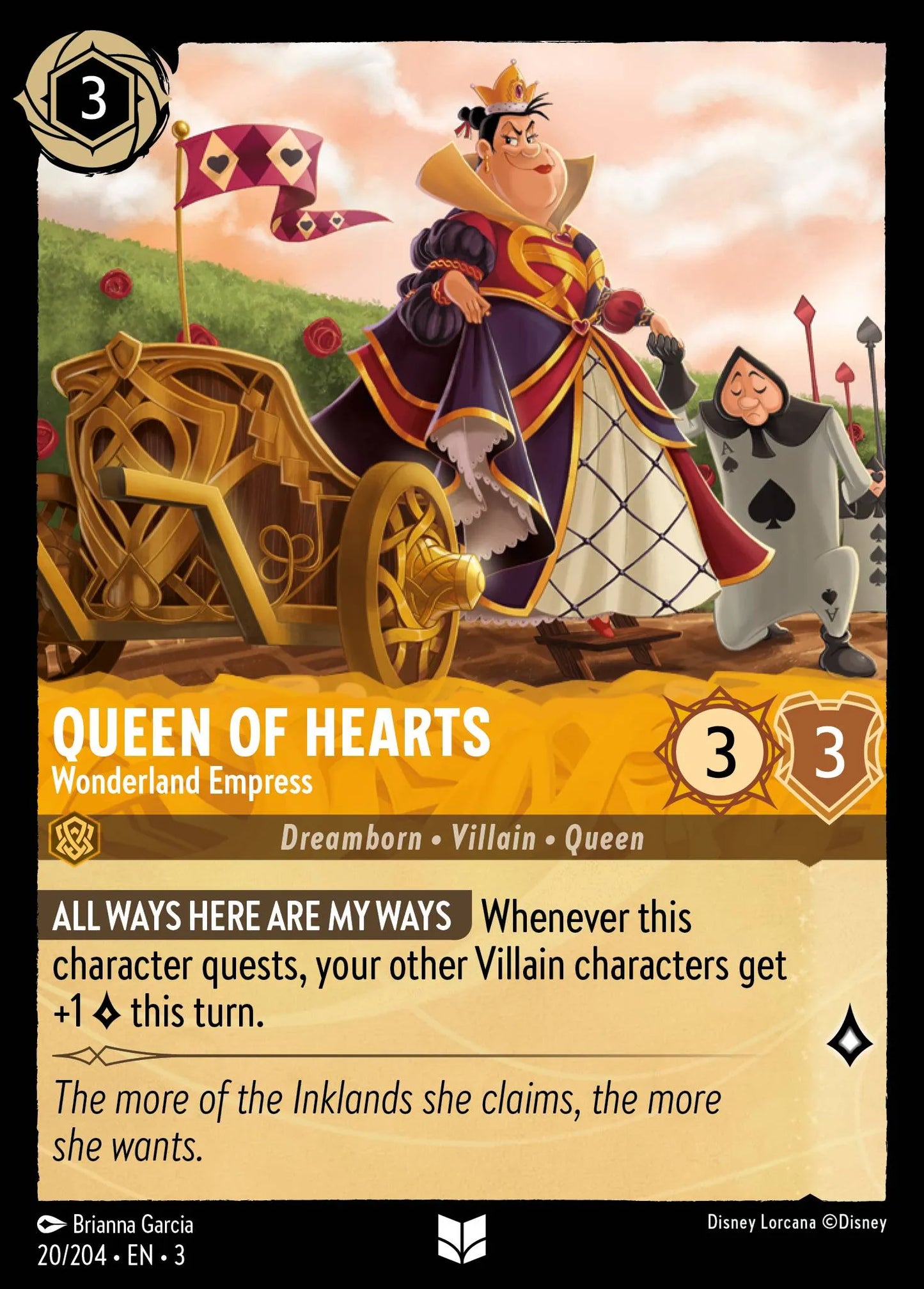 Queen of Hearts - Wonderland Empress | Into the Inklands #20 (Near Mint) | Disney Lorcana Single Australia (Near Mint)