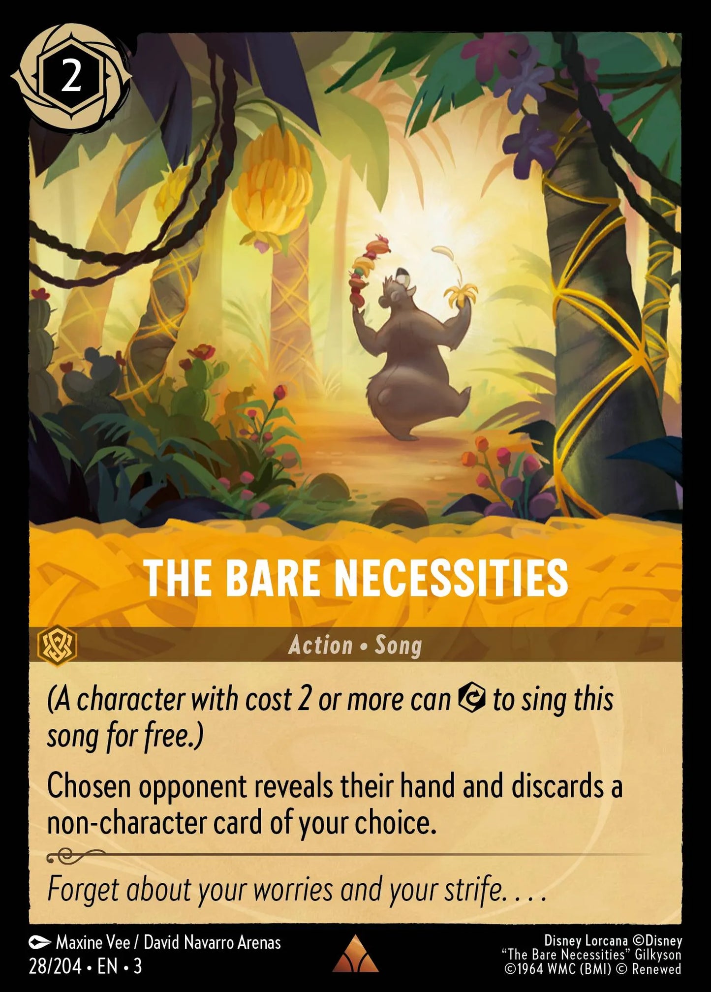 The Bare Necessities | Into the Inklands #28 (Near Mint Foil) | Disney Lorcana Single Australia (Near Mint)