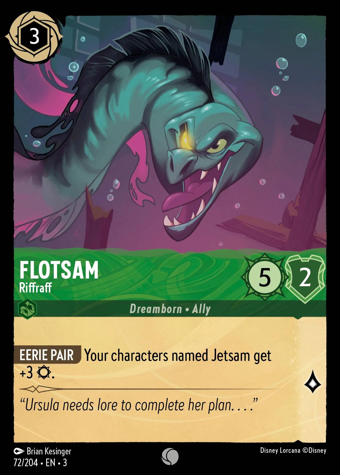 Flotsam - Riffraff | Into the Inklands #72 (Near Mint Foil) | Disney Lorcana Single Australia (Near Mint)