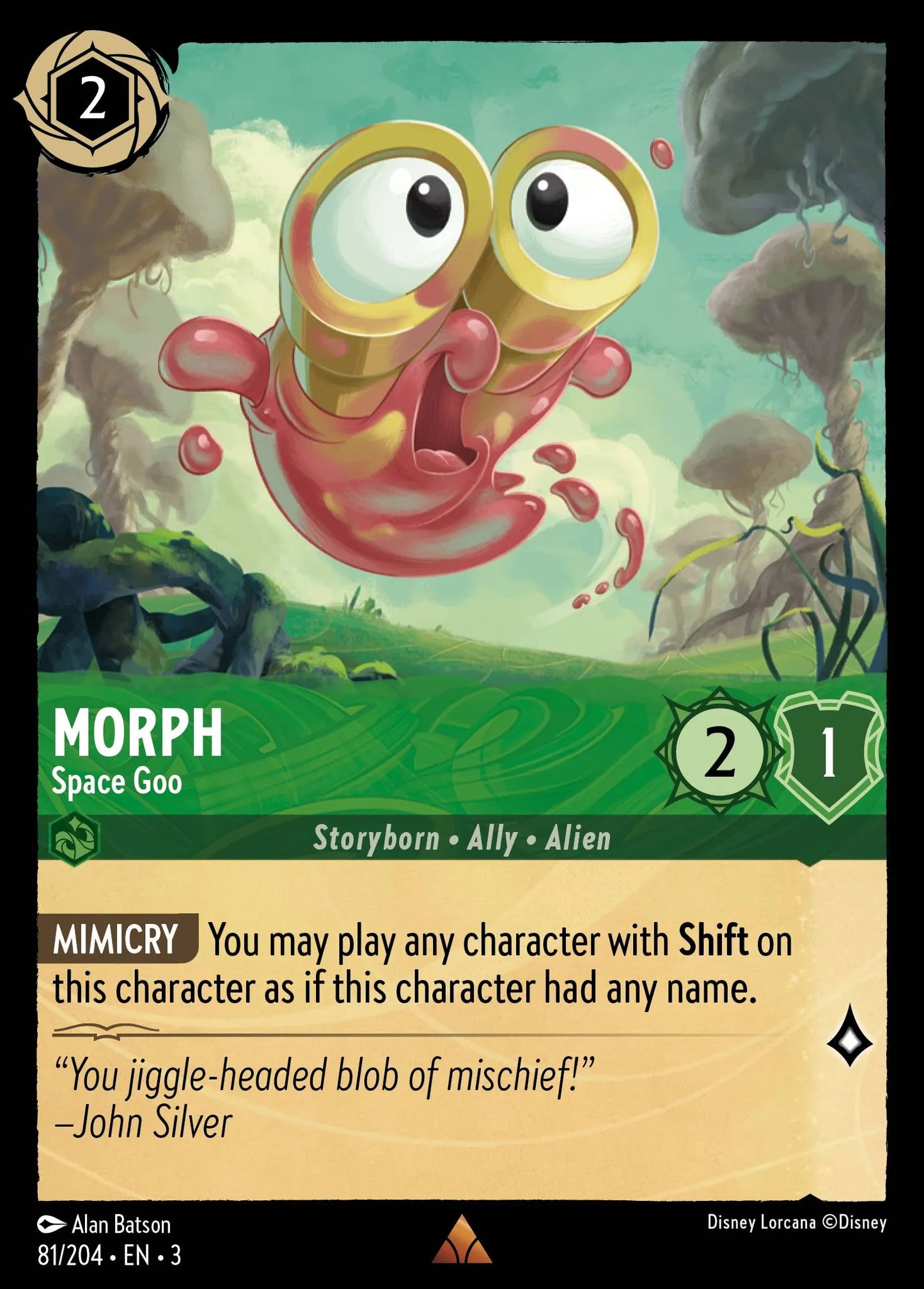 Morph - Space Goo | Into the Inklands #81 (Near Mint) | Disney Lorcana Single Australia (Near Mint)