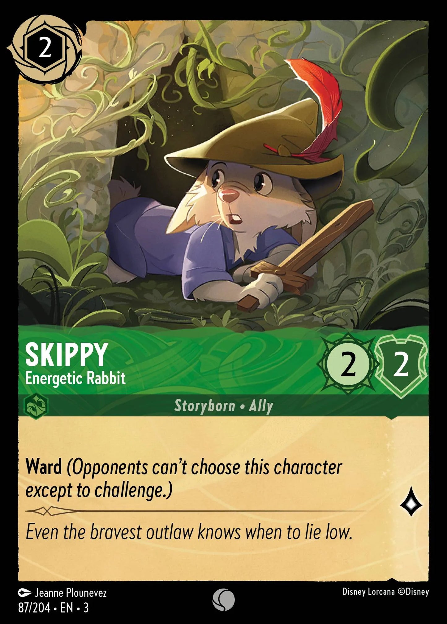 Skippy - Energetic Rabbit | Into the Inklands #87 (Near Mint Foil) | Disney Lorcana Single Australia (Near Mint)