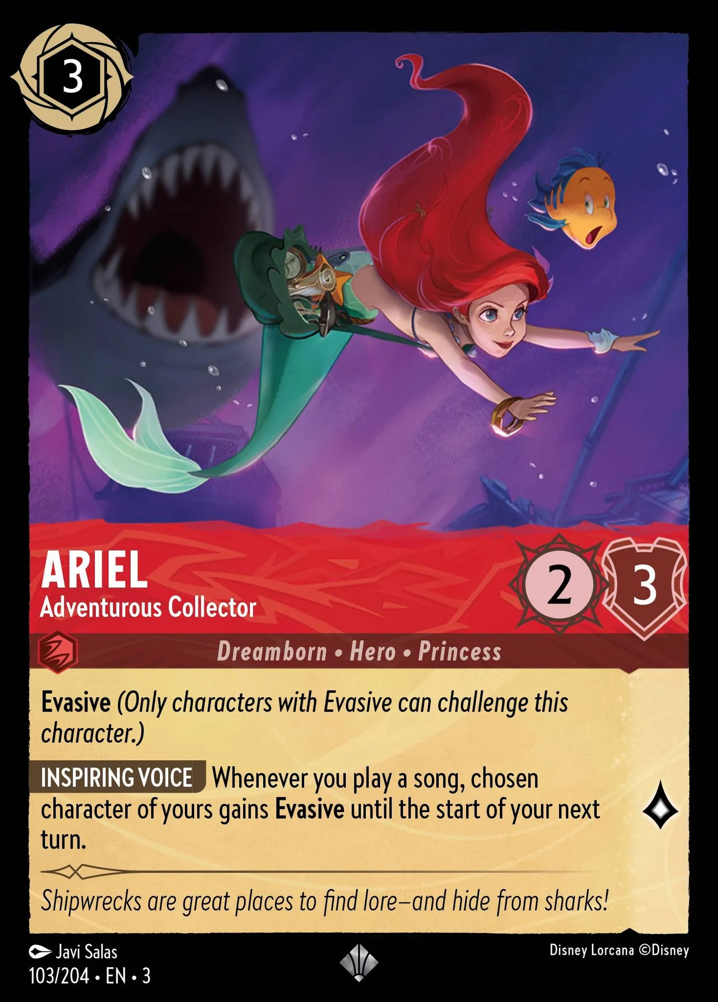 Ariel - Adventurous Collector | Into the Inklands #103 (Near Mint Foil) | Disney Lorcana Single Australia (Near Mint)