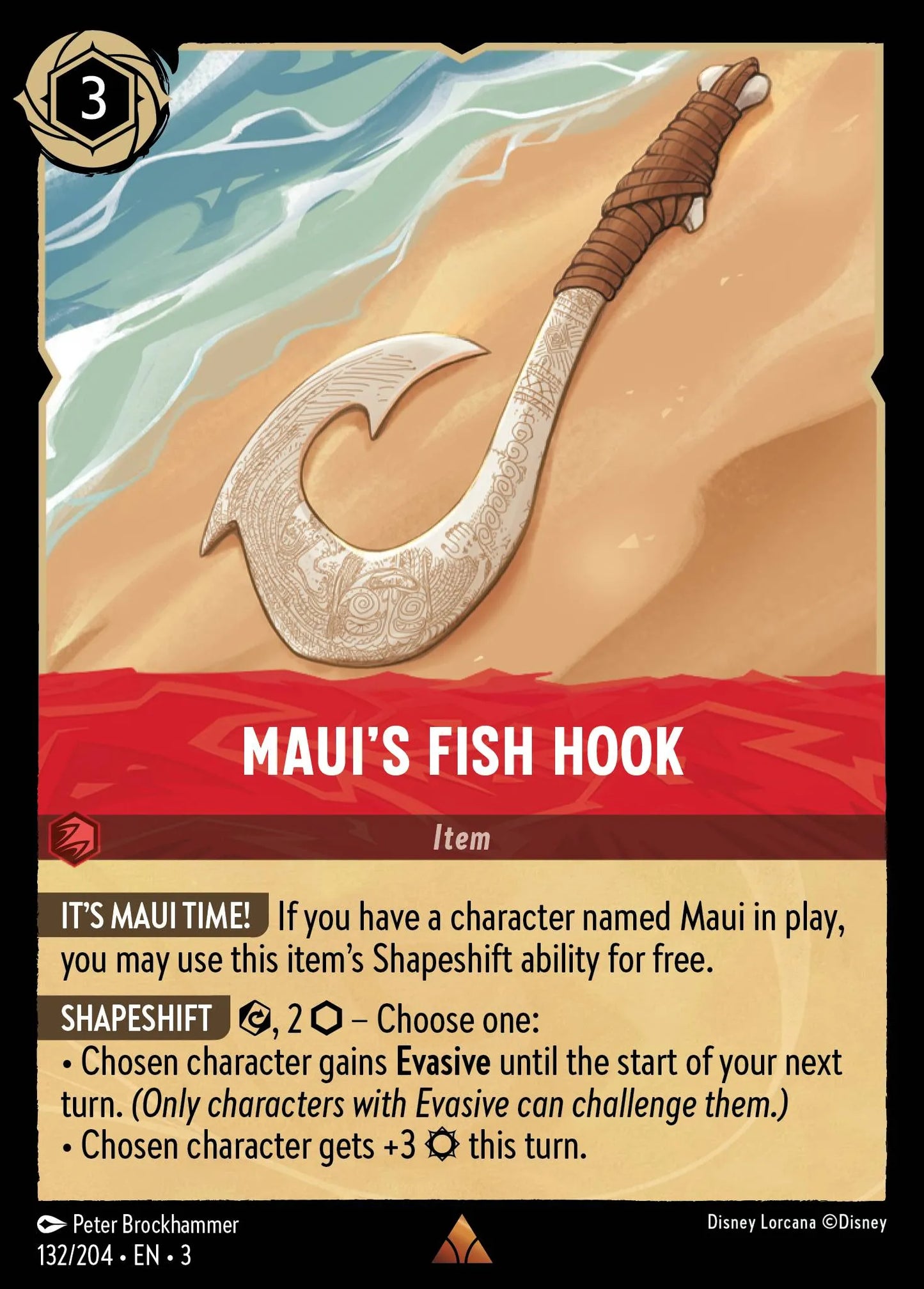 Maui's Fish Hook | Into the Inklands #132 (Near Mint Foil) | Disney Lorcana Single Australia (Near Mint)