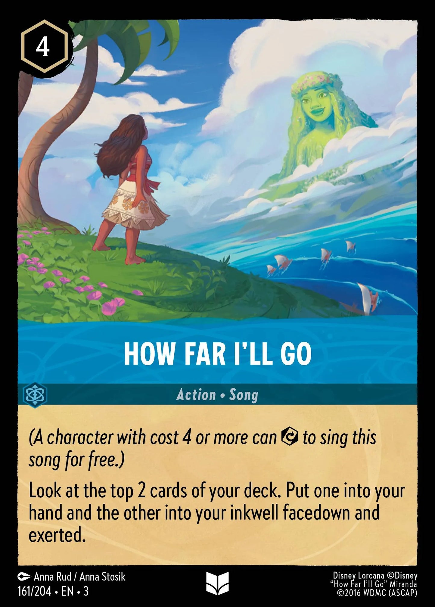 How Far I'll Go | Into the Inklands #161 (Near Mint Foil) | Disney Lorcana Single Australia (Near Mint)