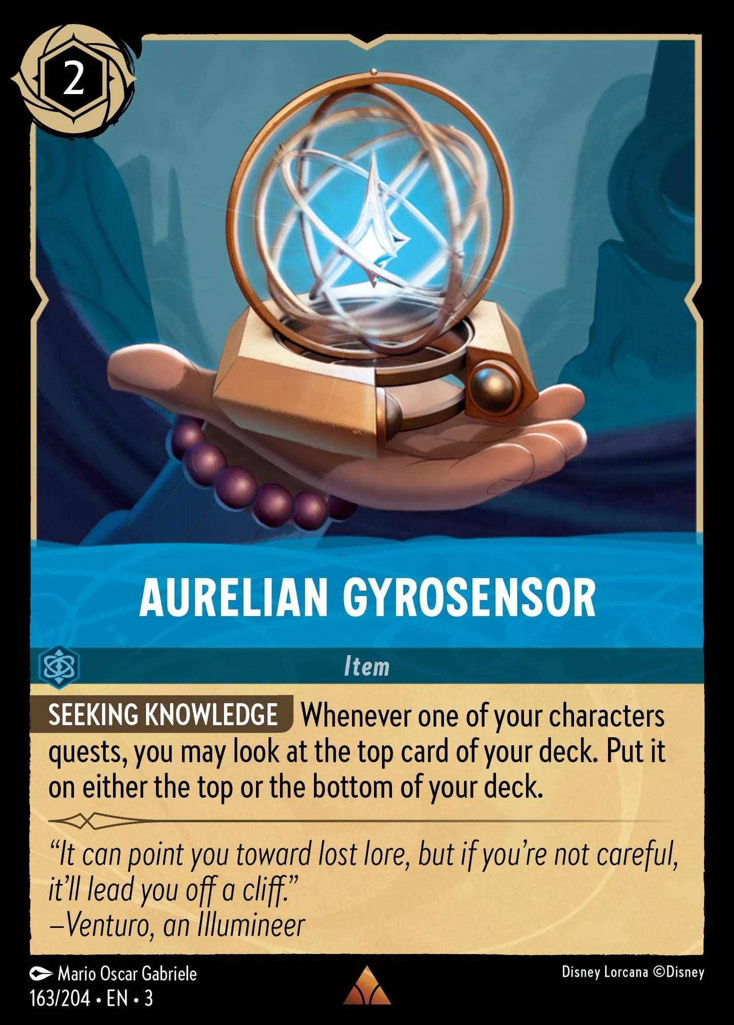 Aurelian Gyrosensor | Into the Inklands #163 (Near Mint) | Disney Lorcana Single Australia (Near Mint)