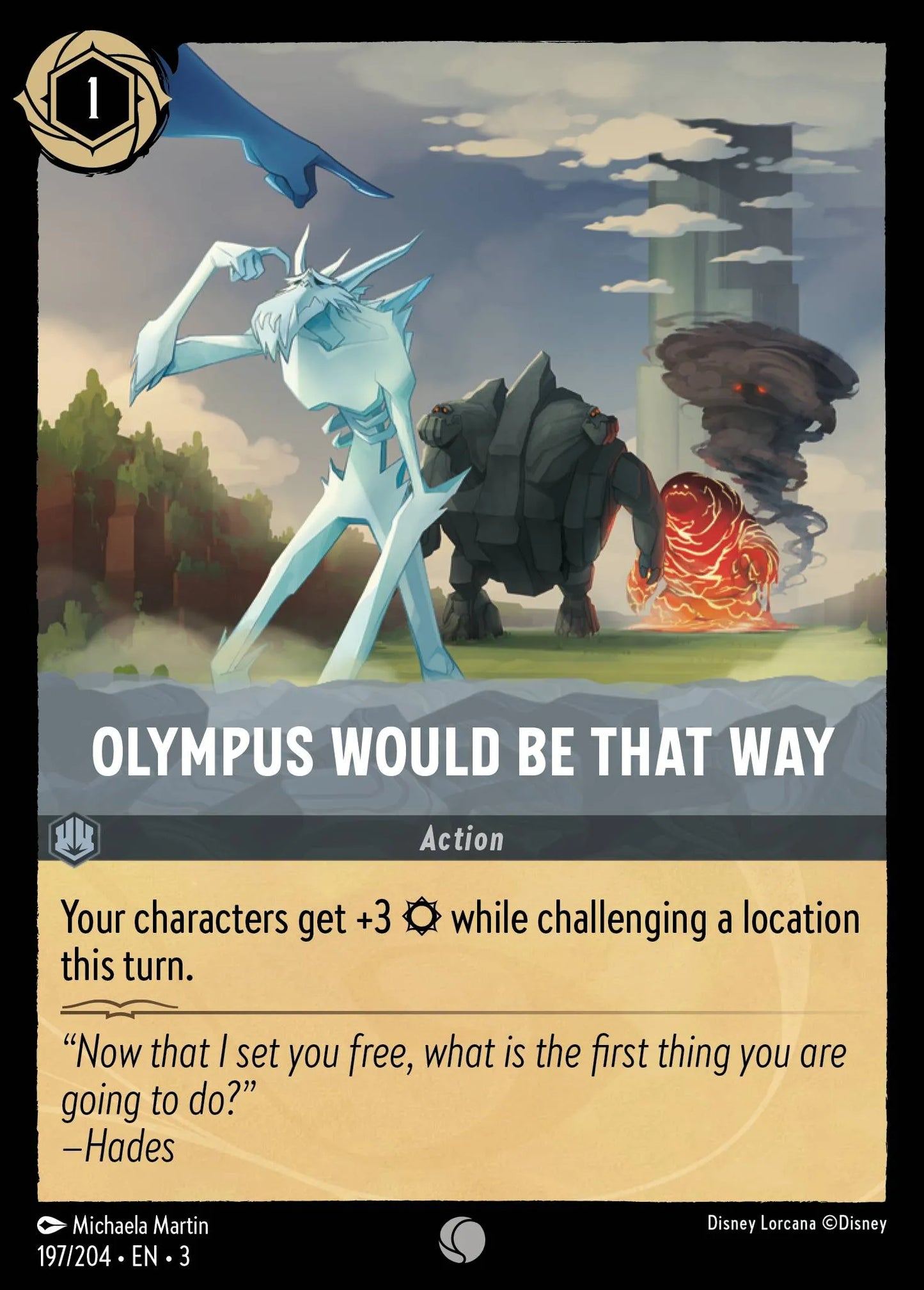 Olympus Would Be That Way | Into the Inklands #197 (Near Mint Foil) | Disney Lorcana Single Australia (Near Mint)