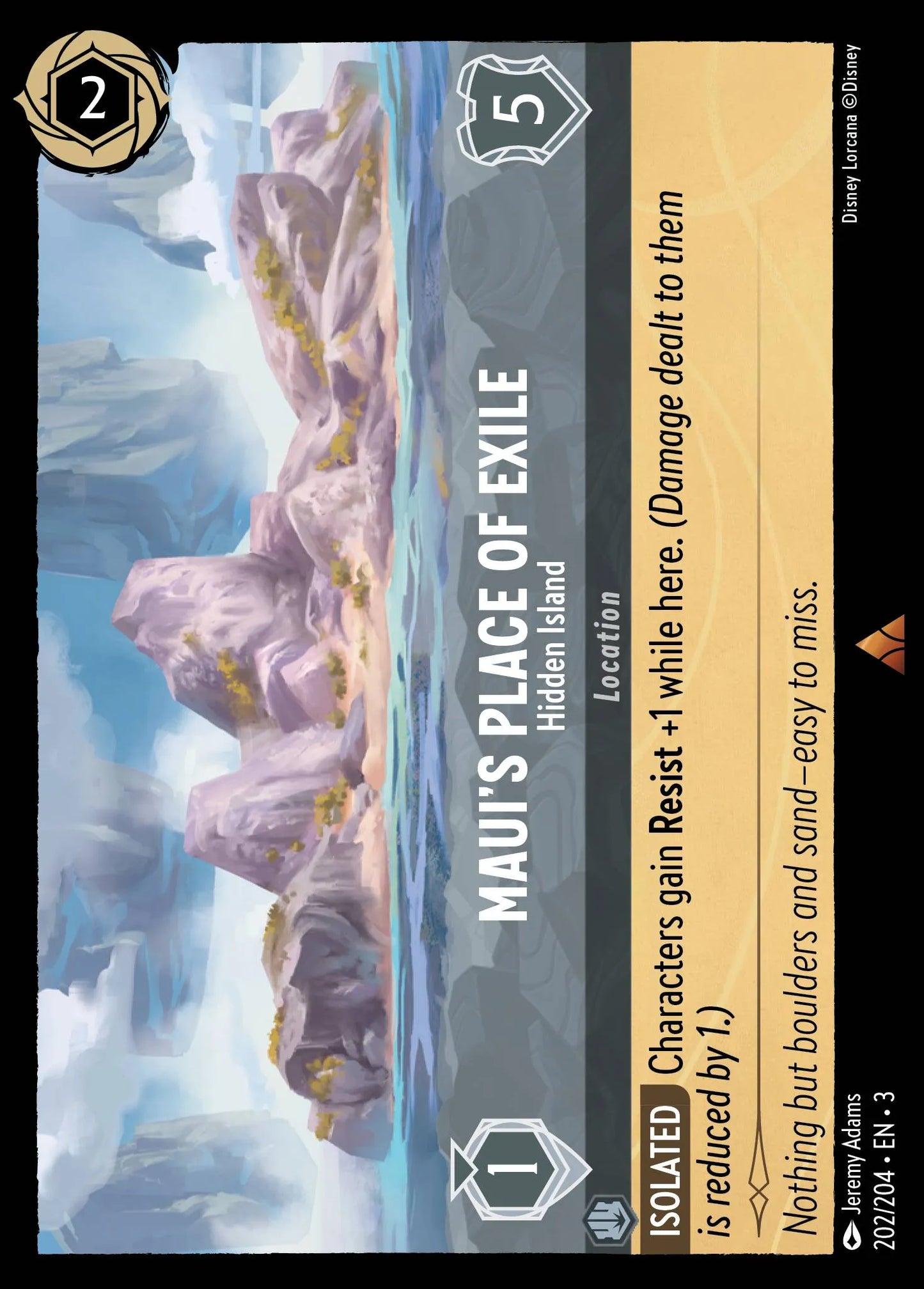 Maui's Place of Exile - Hidden Island | Into the Inklands #202 (Near Mint) | Disney Lorcana Single Australia (Near Mint)