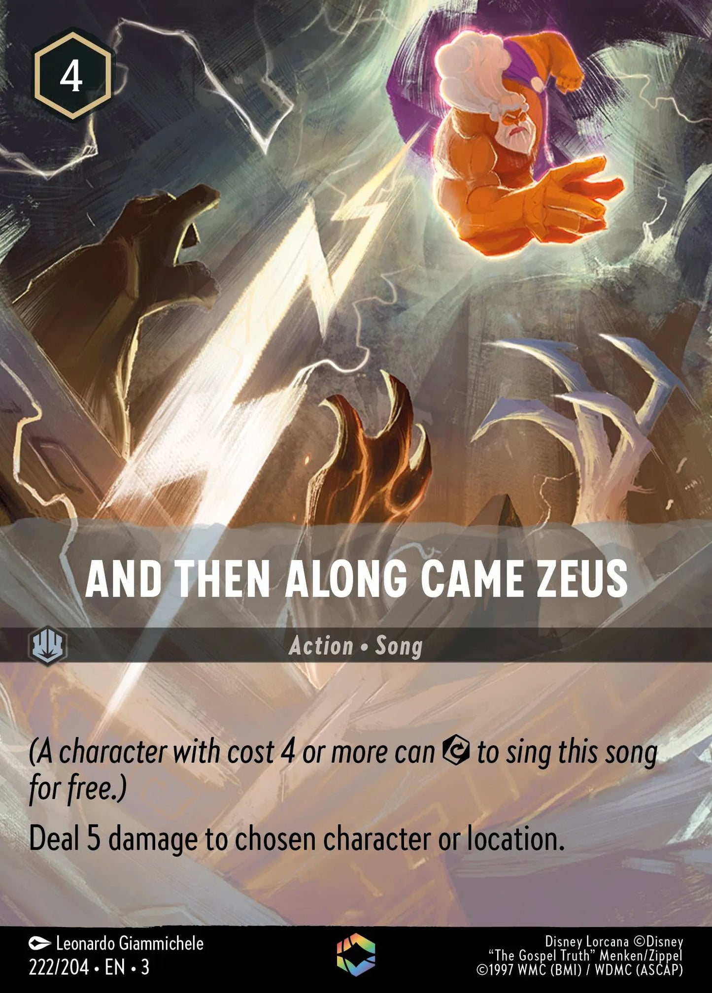 And Then Along Came Zeus | Into the Inklands #222 (Near Mint) | Disney Lorcana Single Australia (Near Mint)