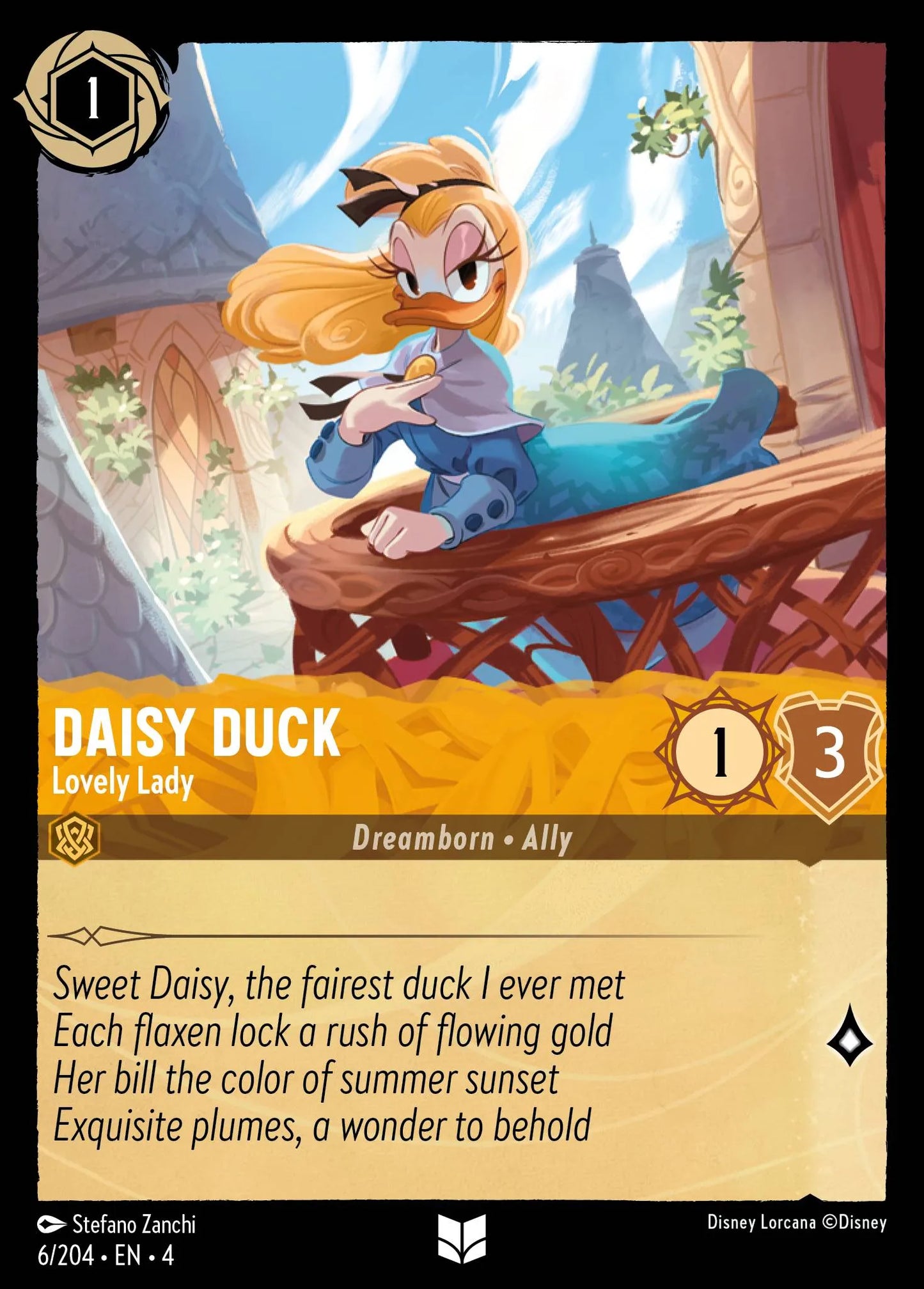 Daisy Duck - Lovely Lady Disney Lorcana card