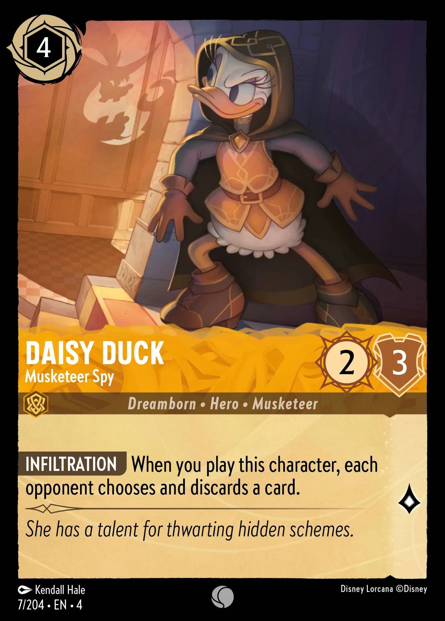 Daisy Duck - Musketeer Spy Disney Lorcana card