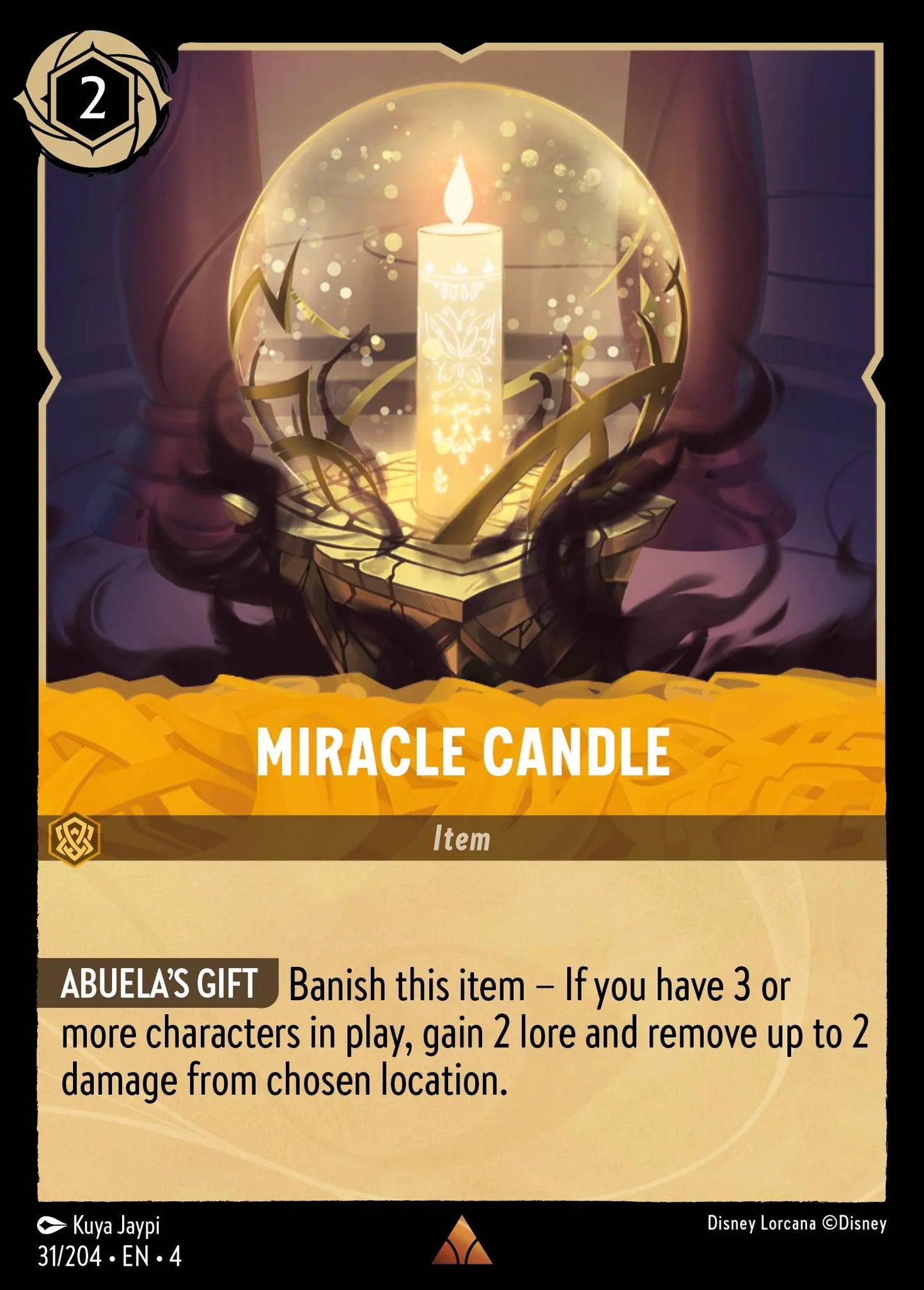 Miracle Candle | Ursula's Return #31 (Near Mint Foil) | Disney Lorcana Single Australia (Near Mint)