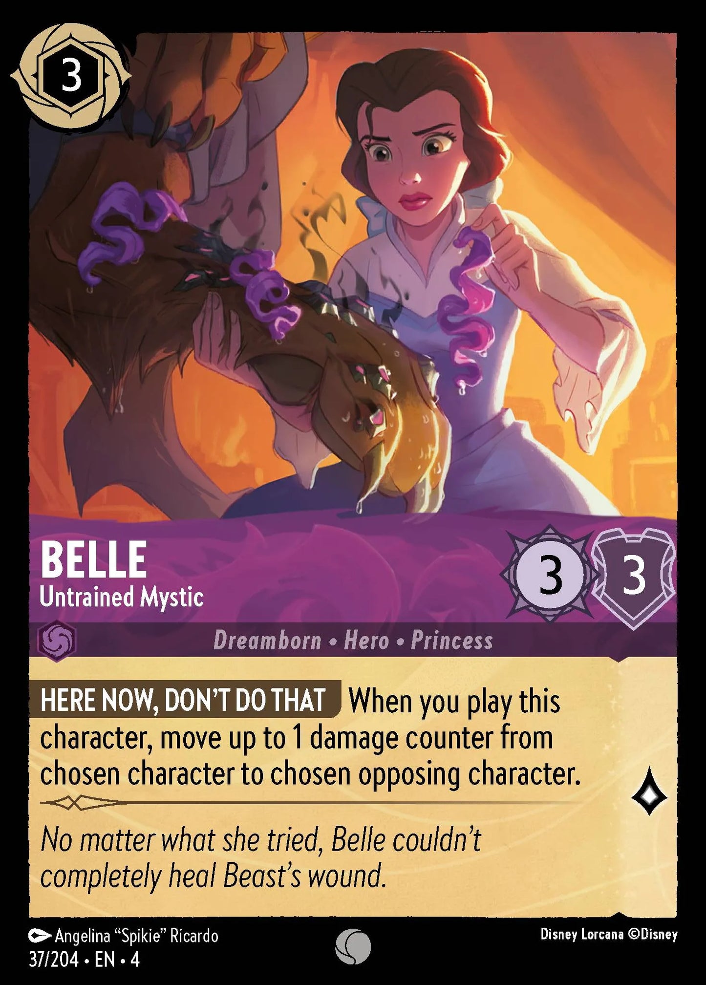 Belle - Untrained Mystic Disney Lorcana card