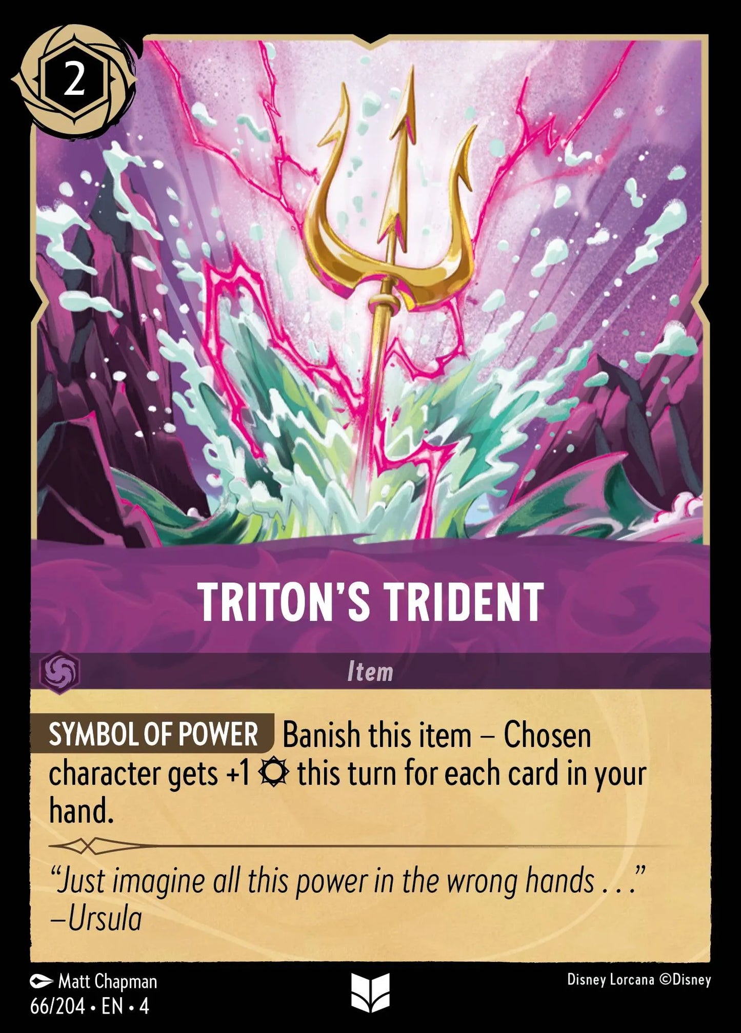 Triton's Trident | Ursula's Return #66 (Near Mint) | Disney Lorcana Single Australia (Near Mint)