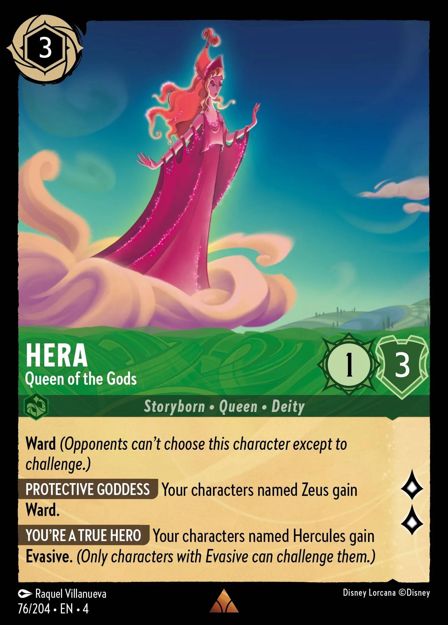 Hera - Queen of the Gods Disney Lorcana card