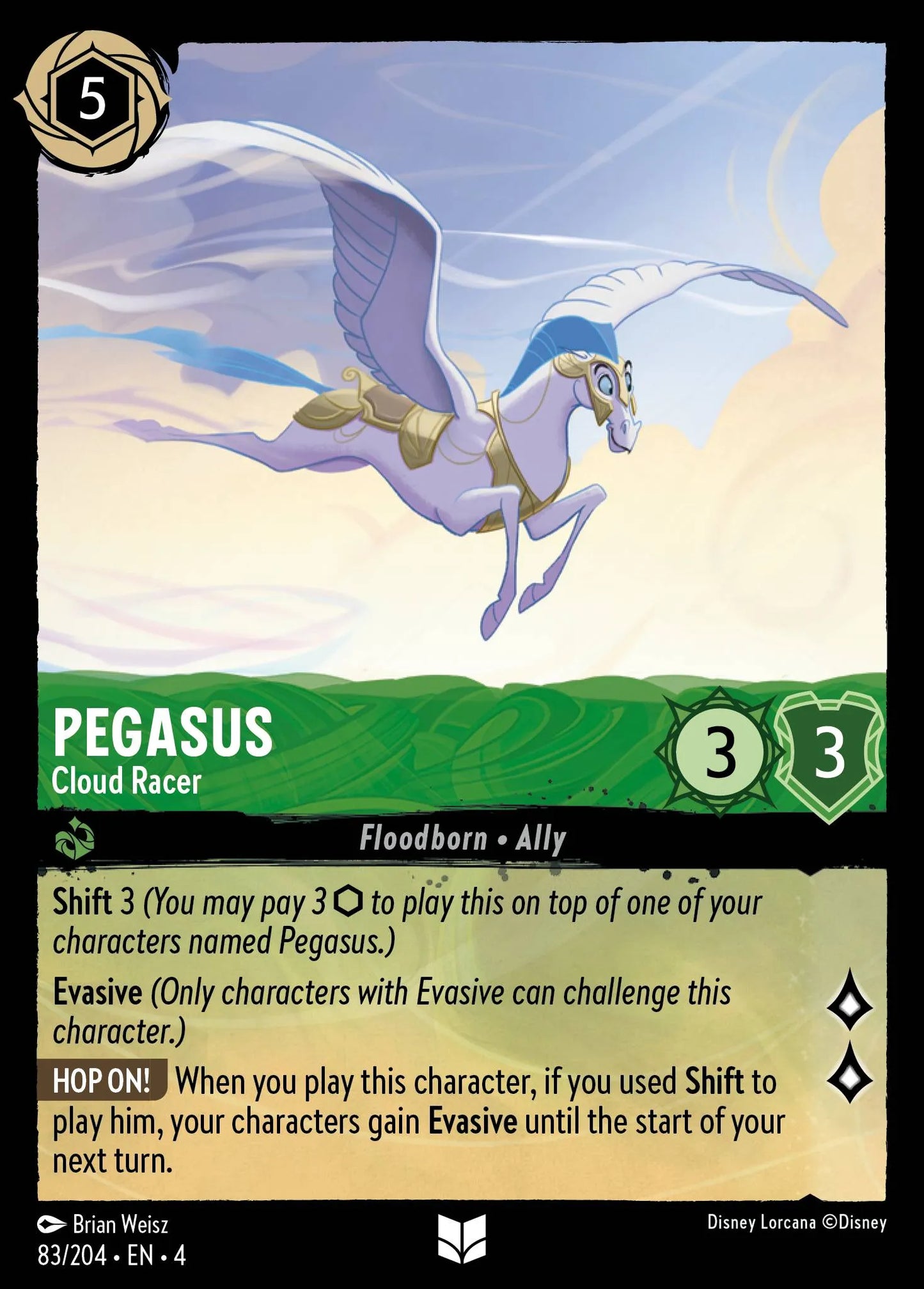Pegasus - Cloud Racer Disney Lorcana card