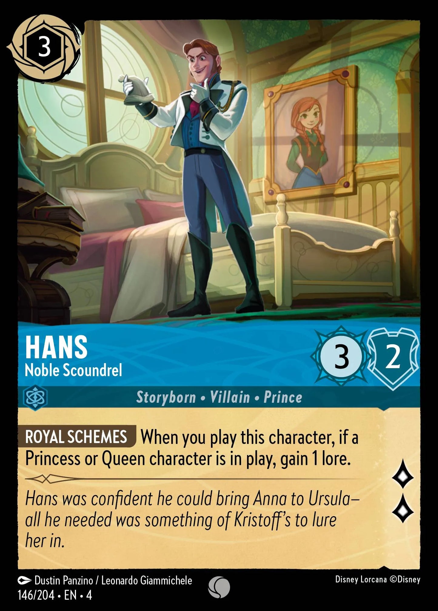 Hans - Noble Scoundrel Disney Lorcana card