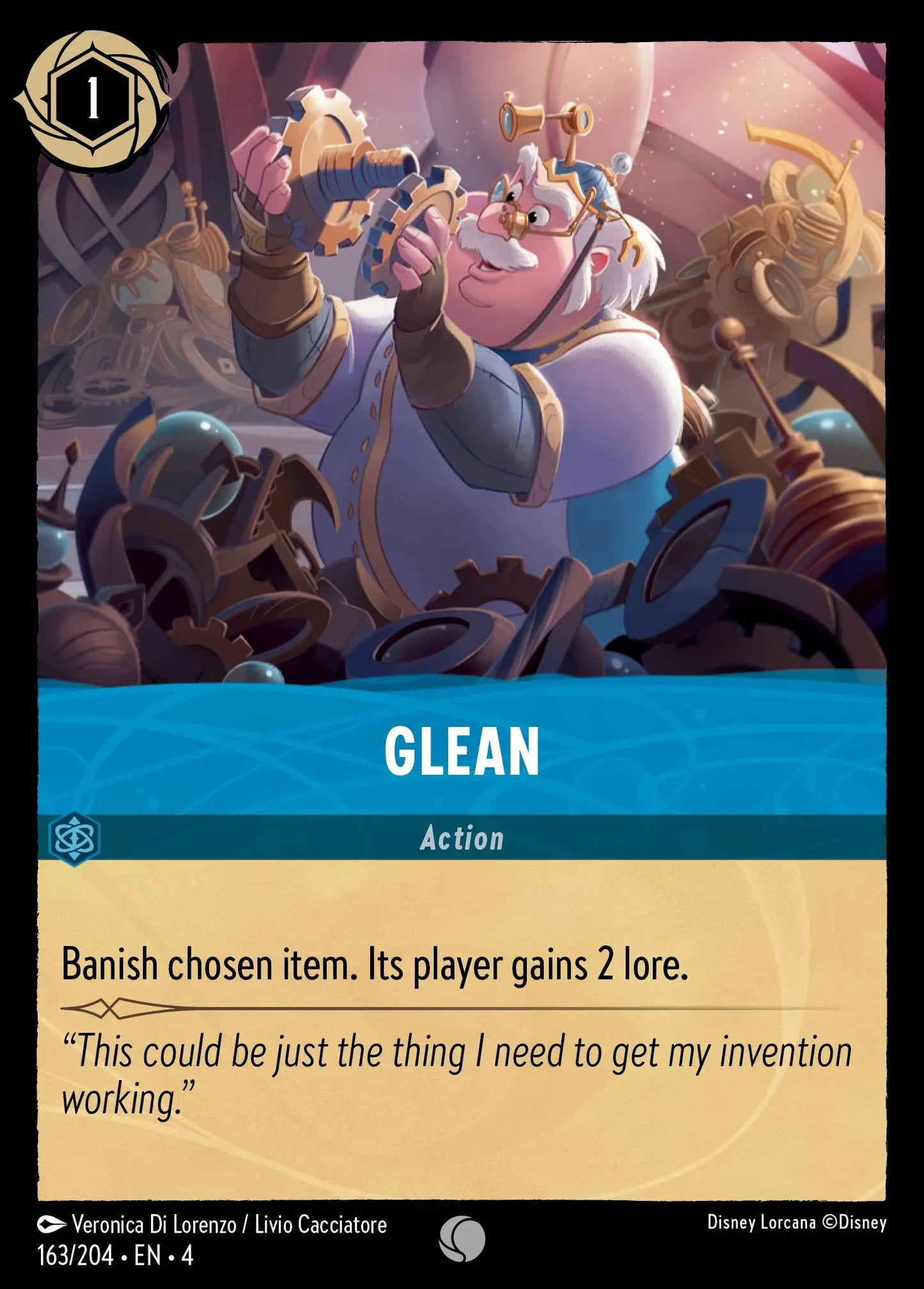 Glean | Ursula's Return #163 (Near Mint Foil) | Disney Lorcana Single Australia (Near Mint)