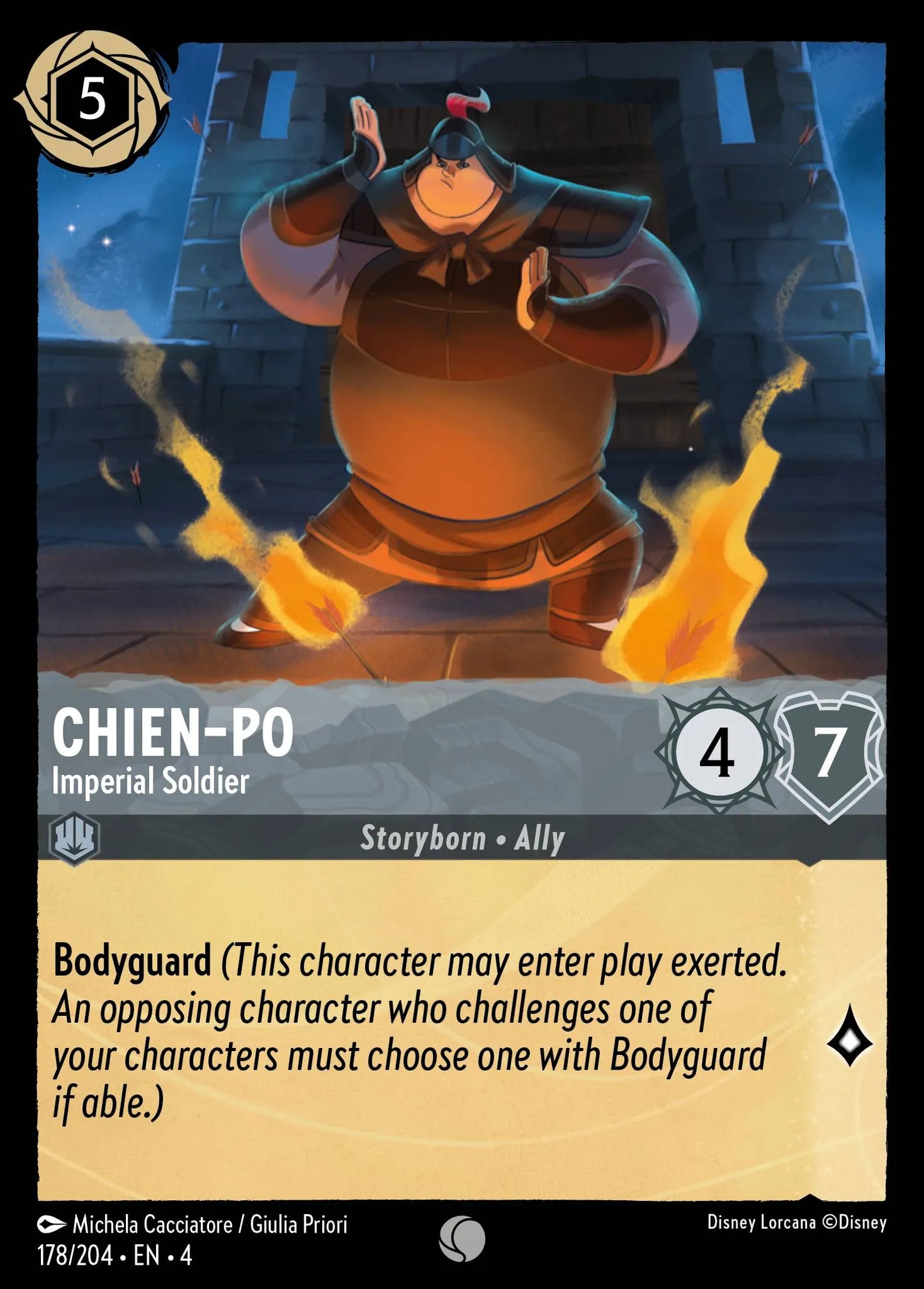 Chien-Po - Imperial Soldier Disney Lorcana card