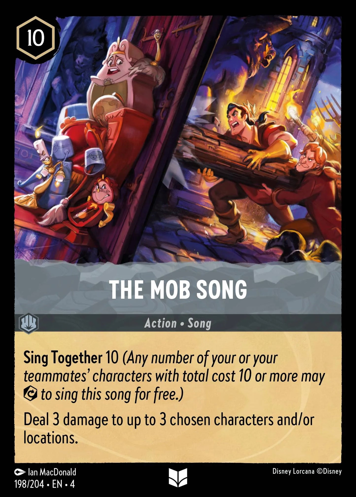 The Mob Song | Ursula's Return #198 (Near Mint Foil) | Disney Lorcana Single Australia (Near Mint)